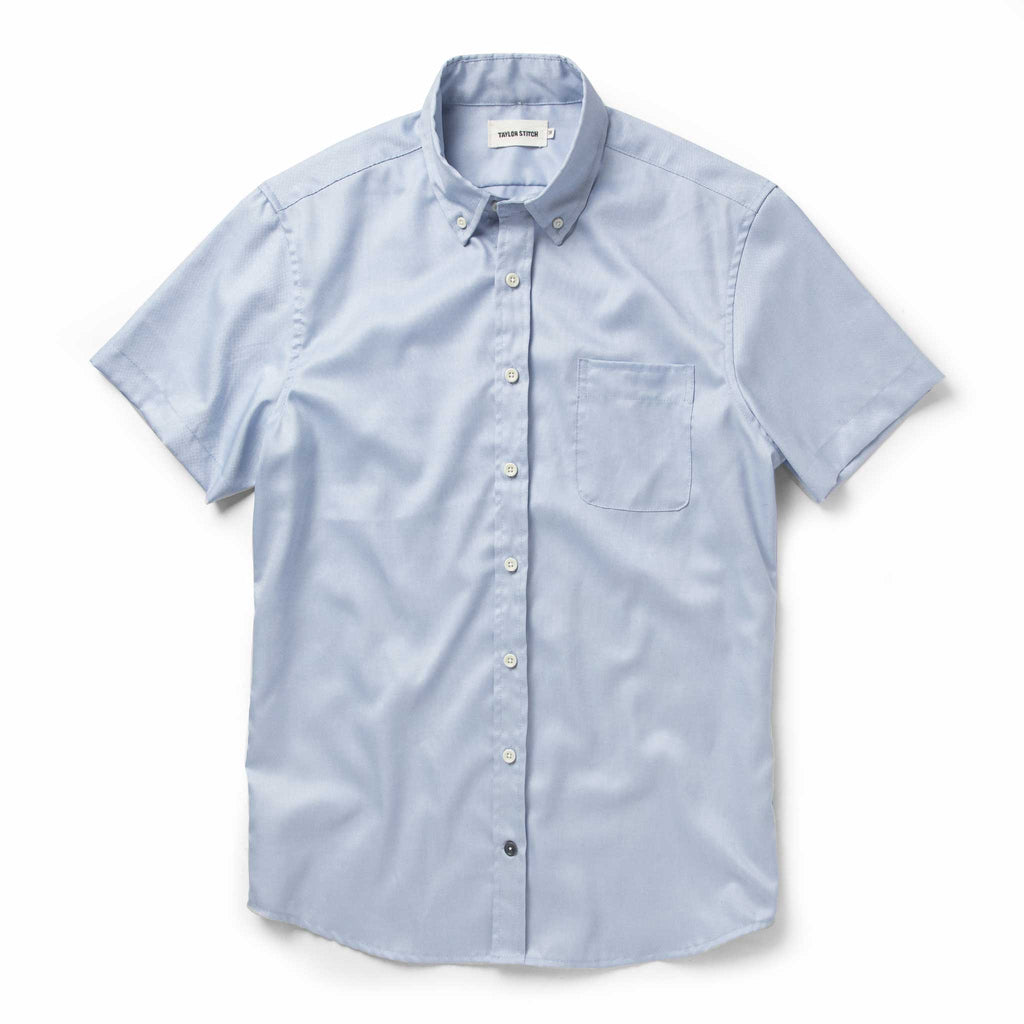 Washed Blue Oxford Short Sleeve Jack M883