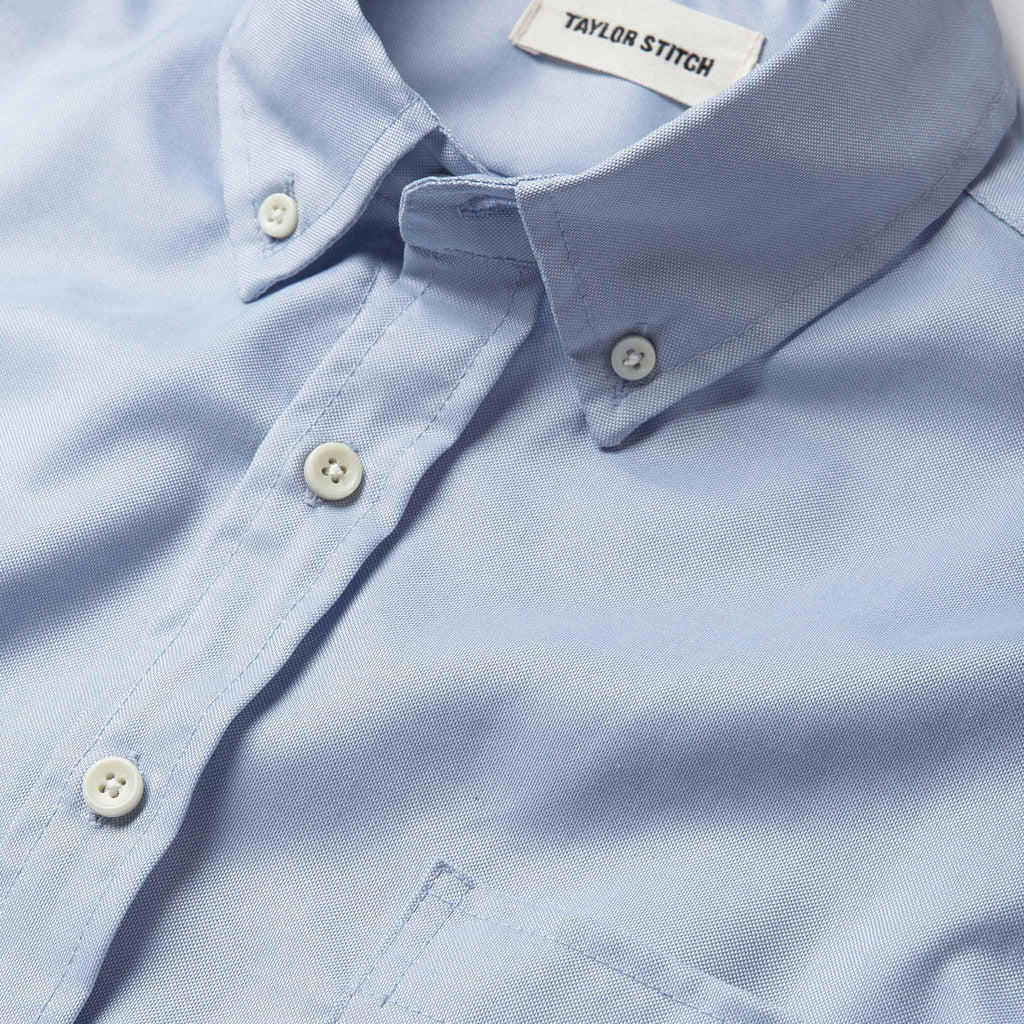Washed Blue Oxford Short Sleeve Jack M883