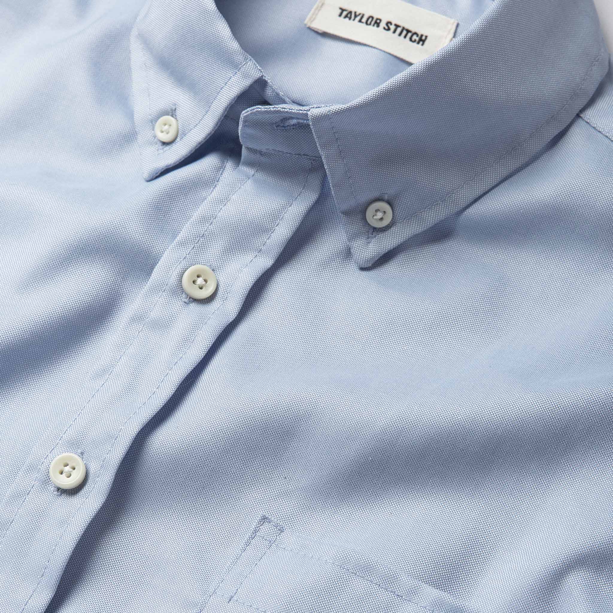 Washed Blue Oxford Short Sleeve Jack M883