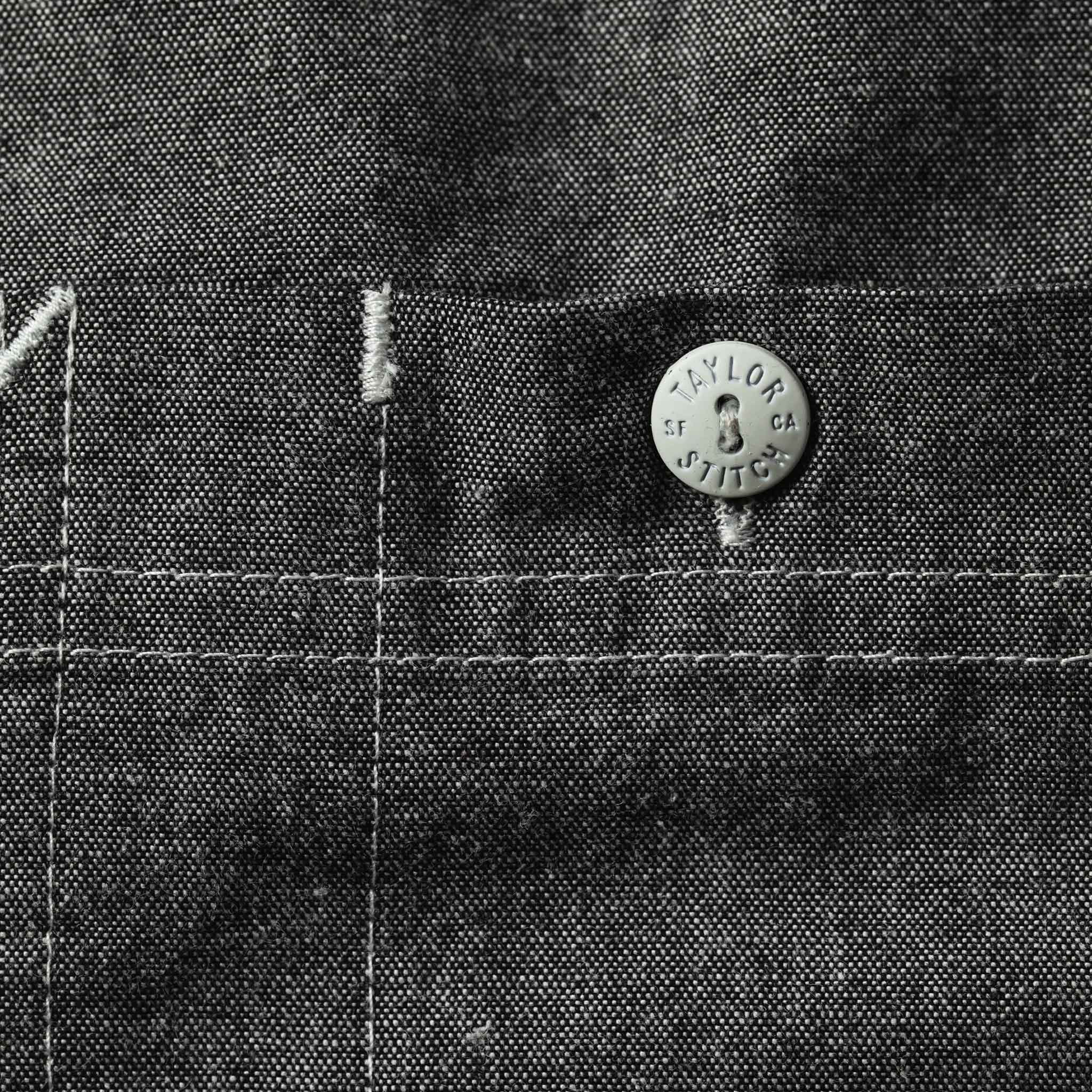 Charcoal Chambray Short Sleeve Popover W5560