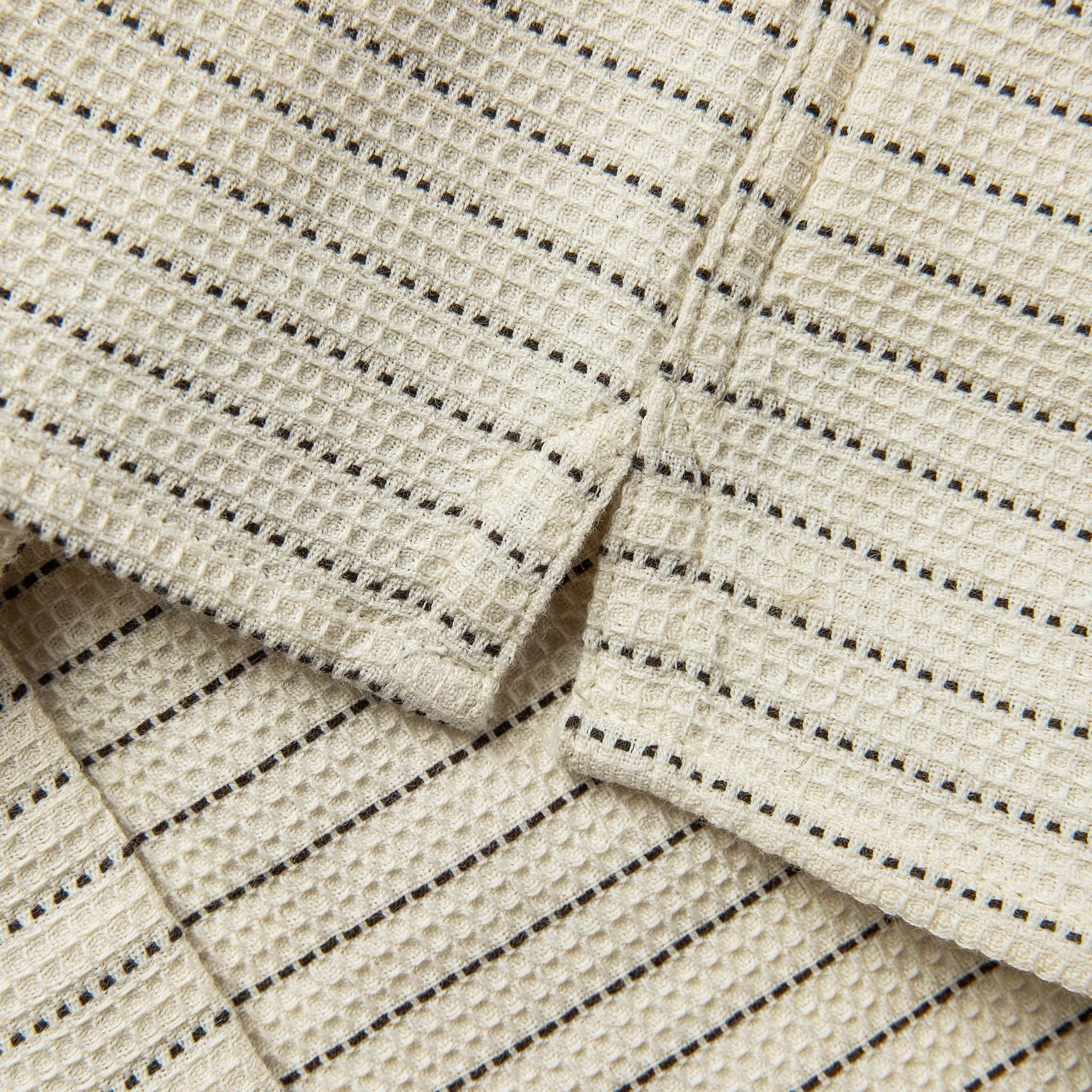 Natural Pickstitch Waffle Short Sleeve Shirt R742764