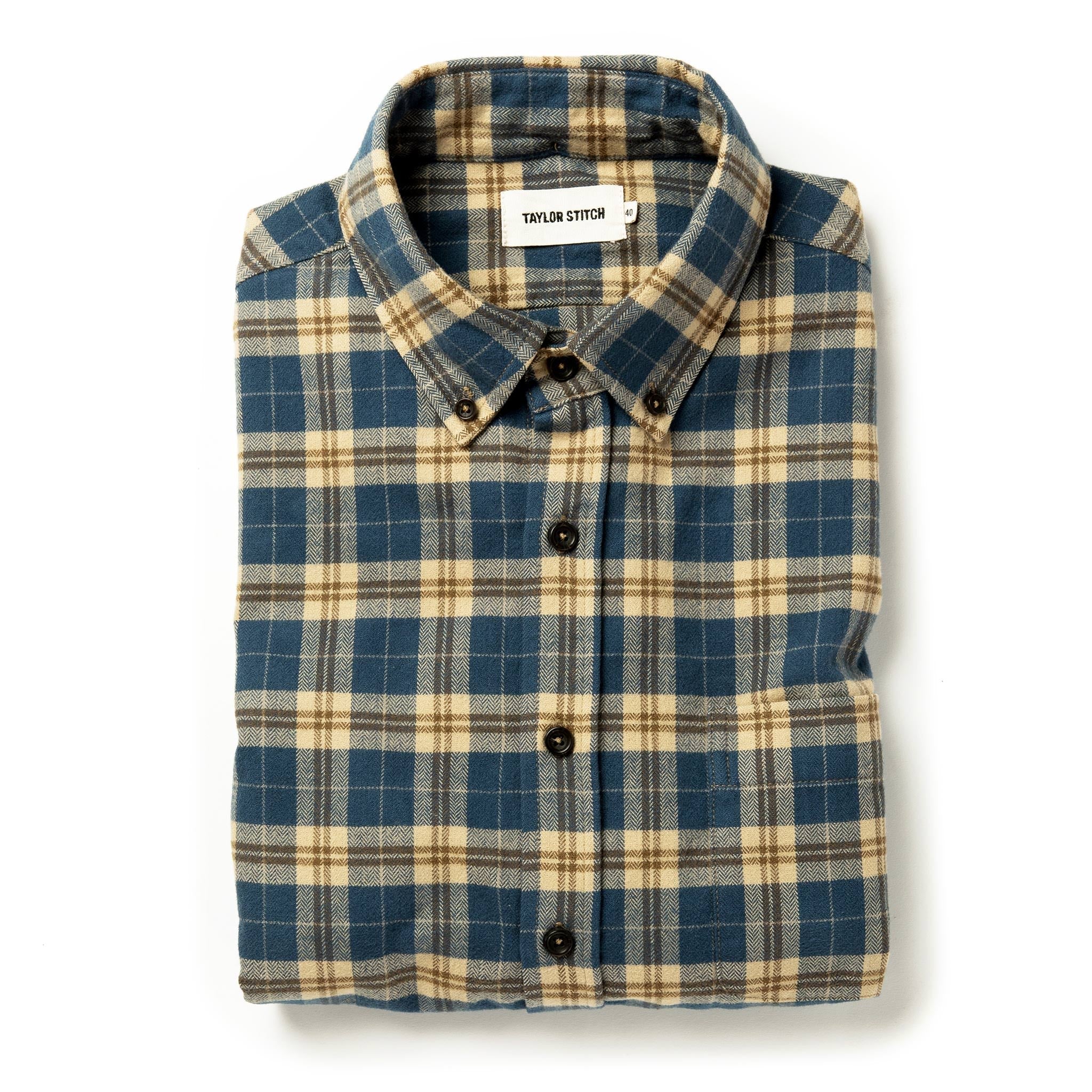 The Jack in Brushed Navy Plaid
