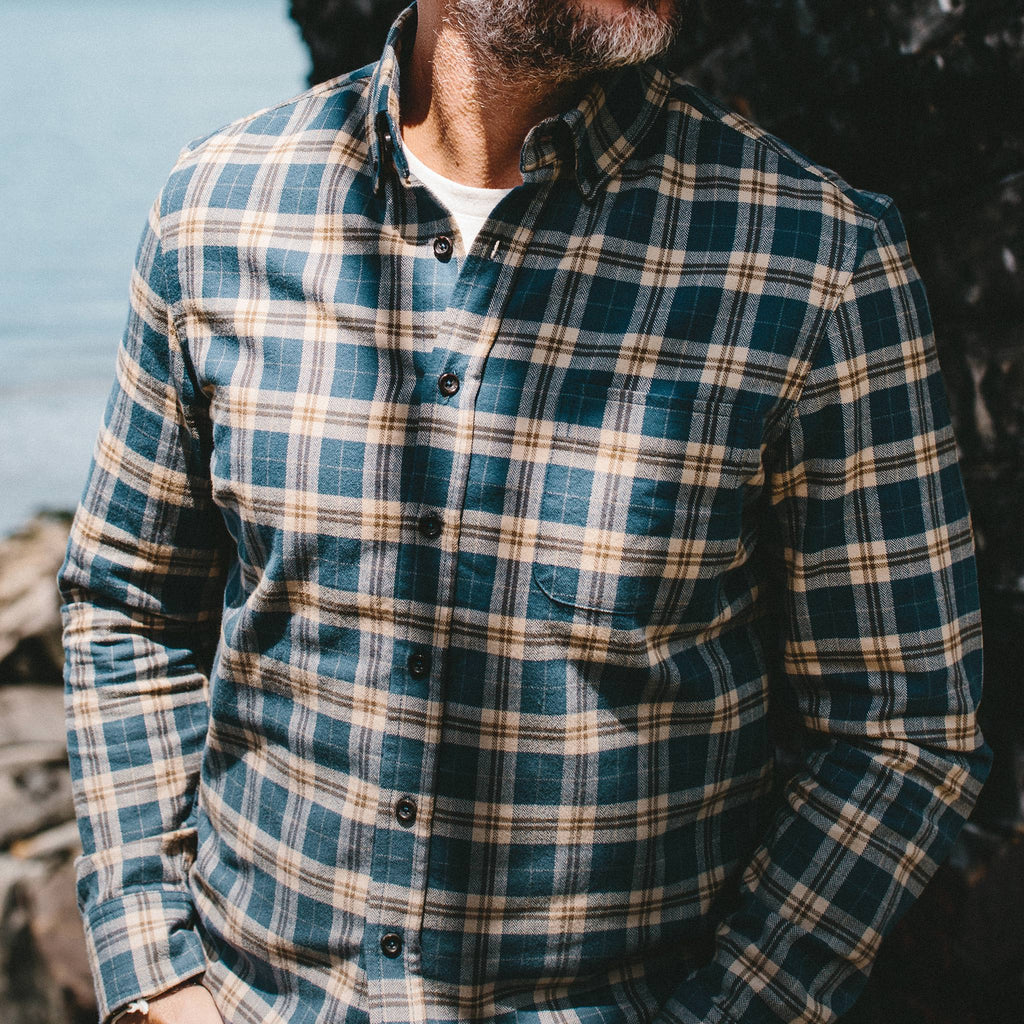 The Jack in Brushed Navy Plaid