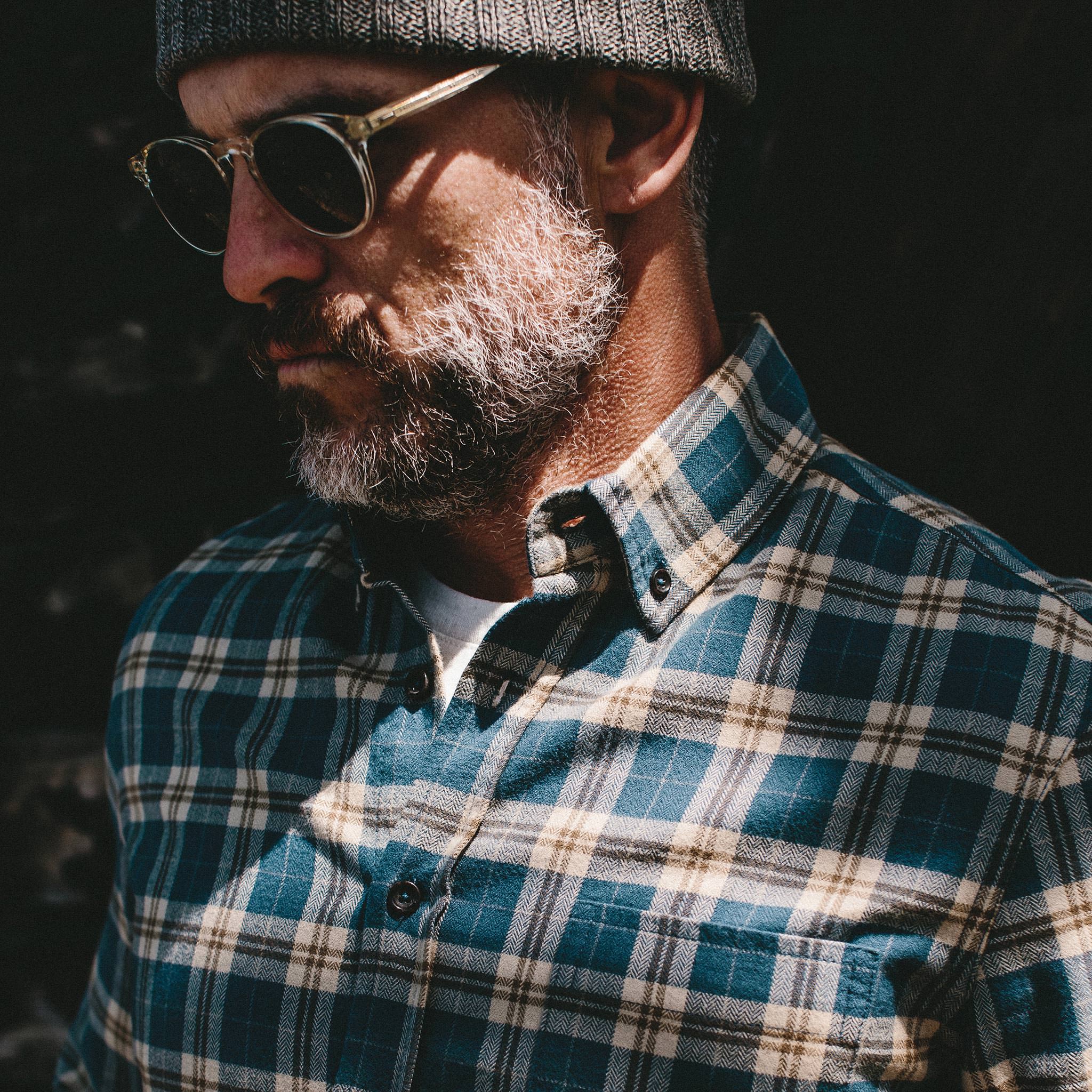The Jack in Brushed Navy Plaid