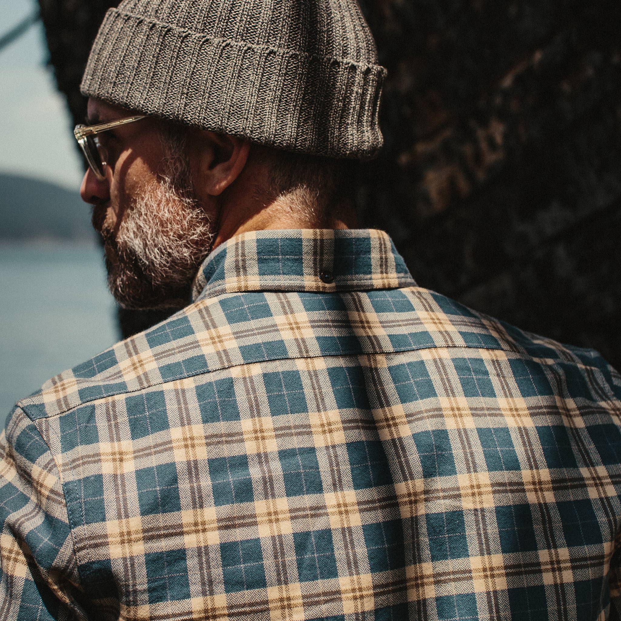 The Jack in Brushed Navy Plaid
