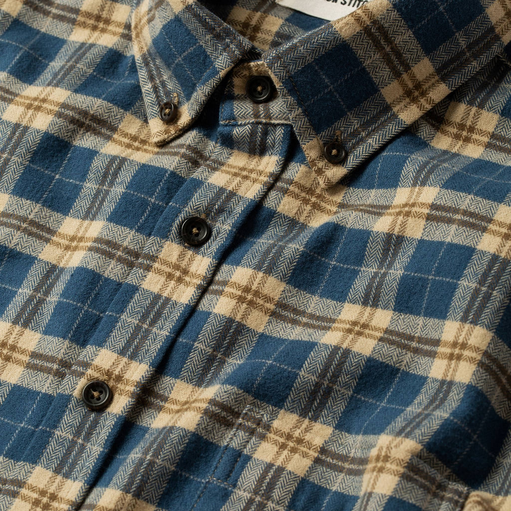 The Jack in Brushed Navy Plaid