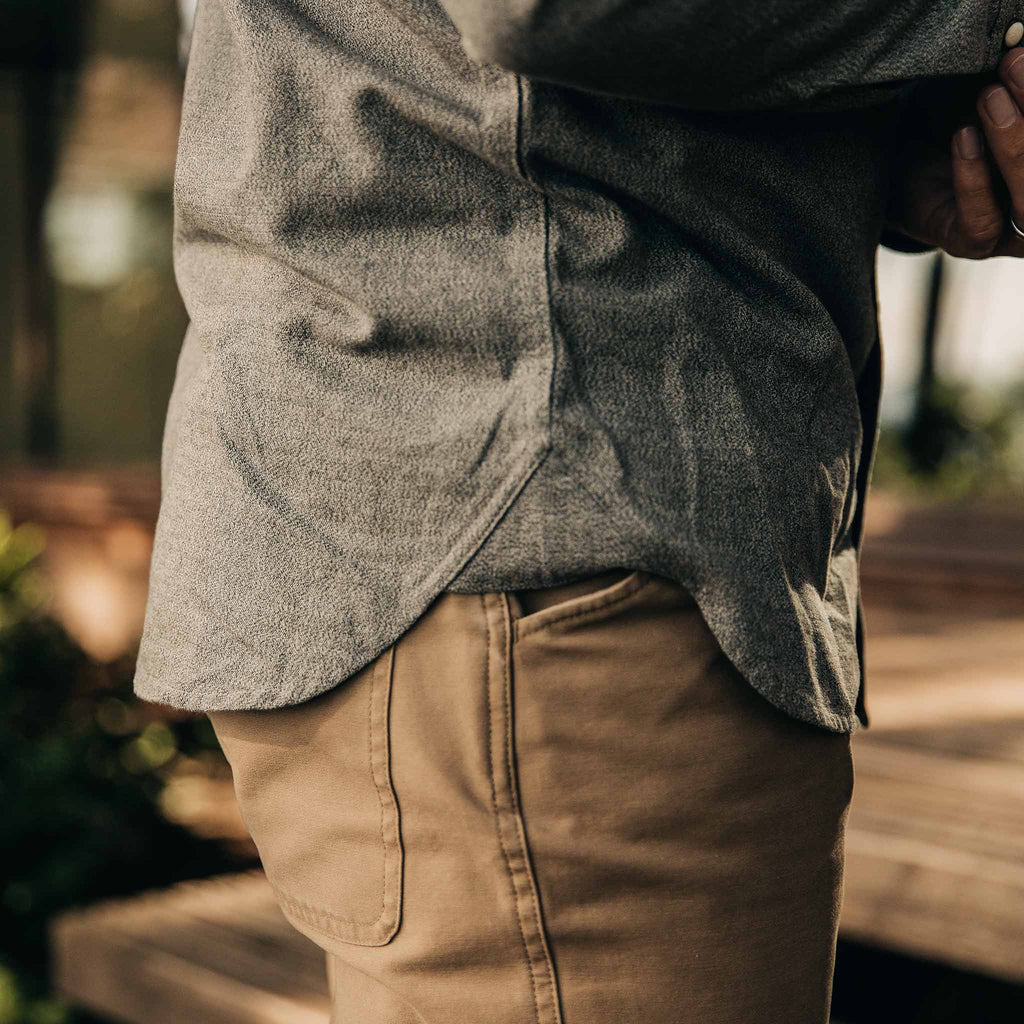 The Western Shirt in Olive Melange