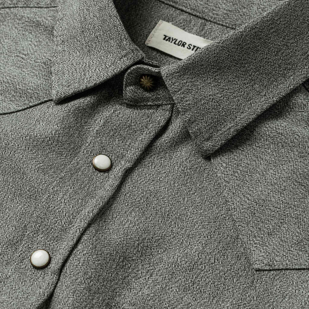 The Western Shirt in Olive Melange