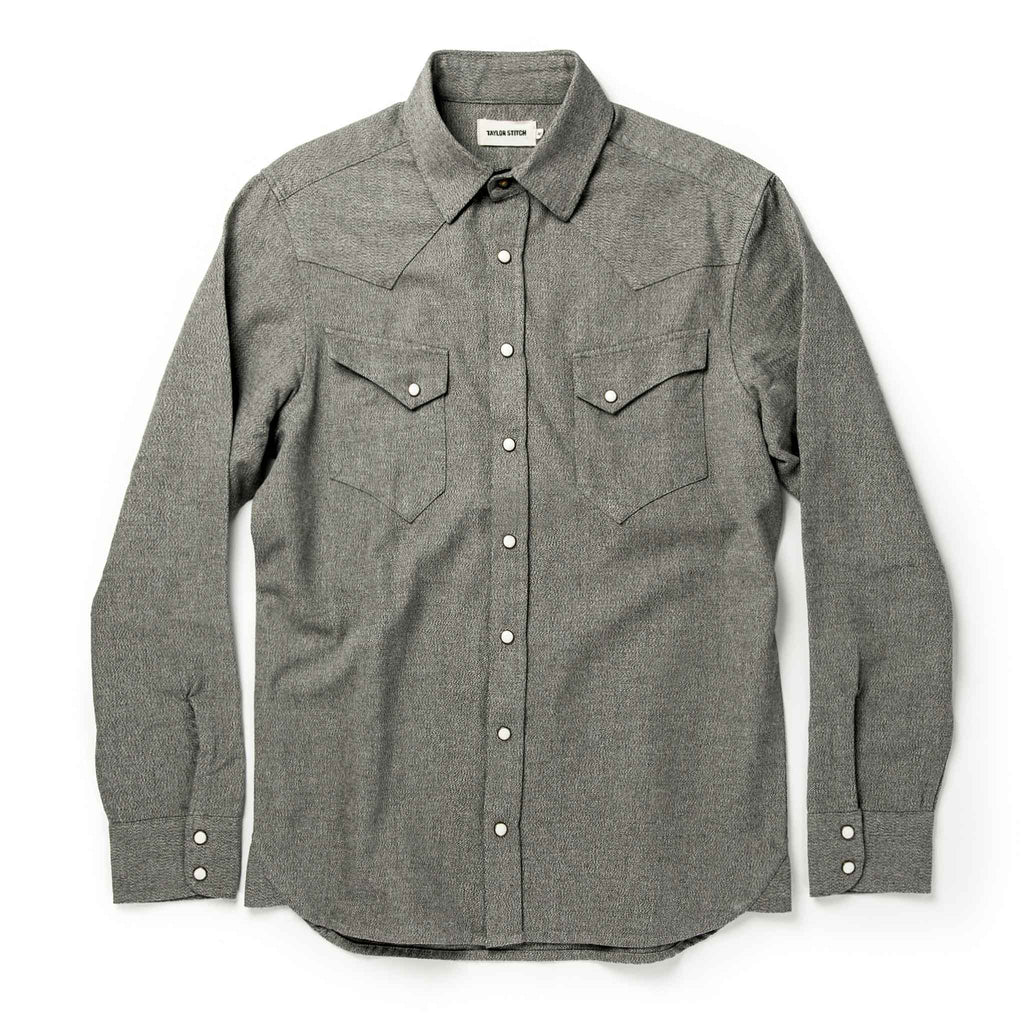 The Western Shirt in Olive Melange
