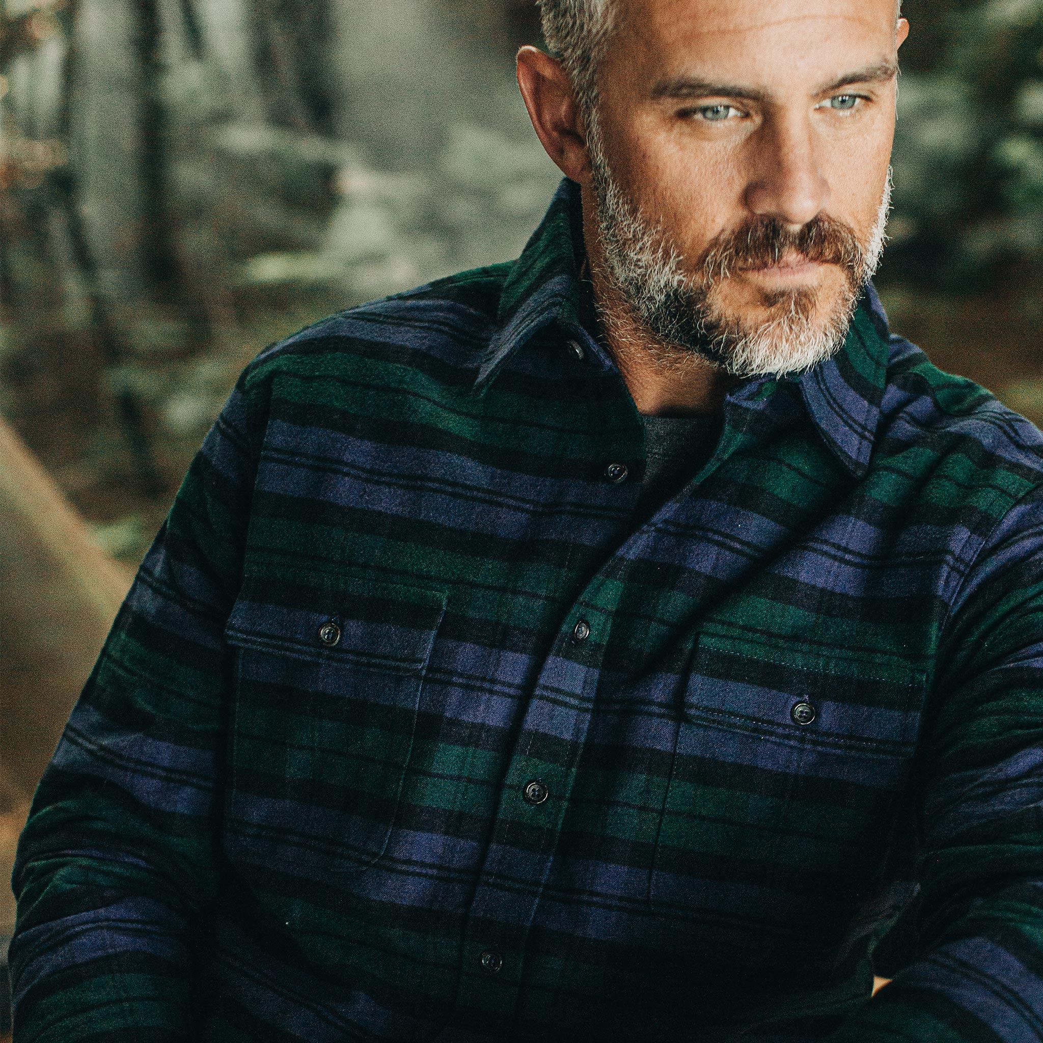 The Yosemite Shirt in Blackwatch Plaid