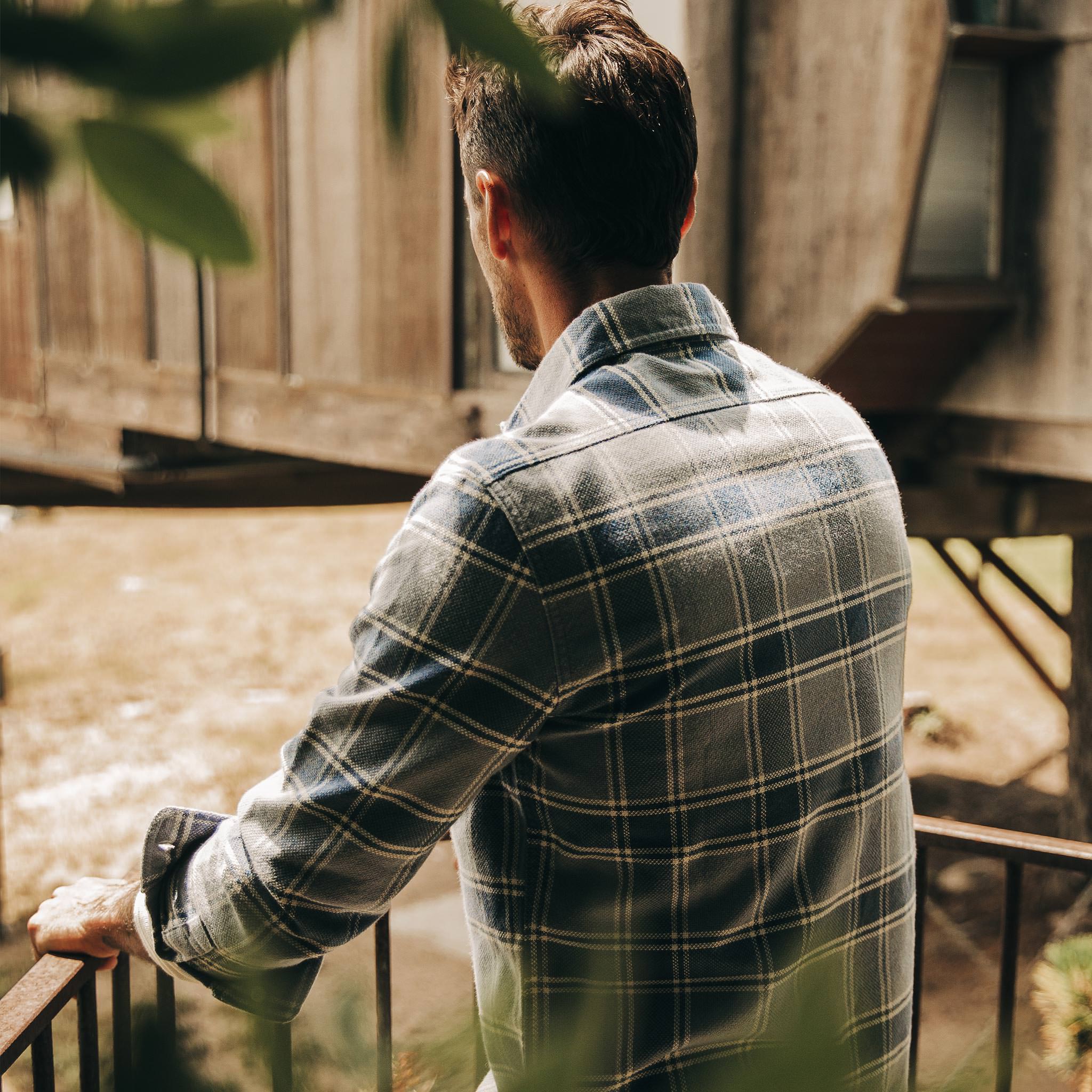 The Ledge Shirt in Navy Plaid