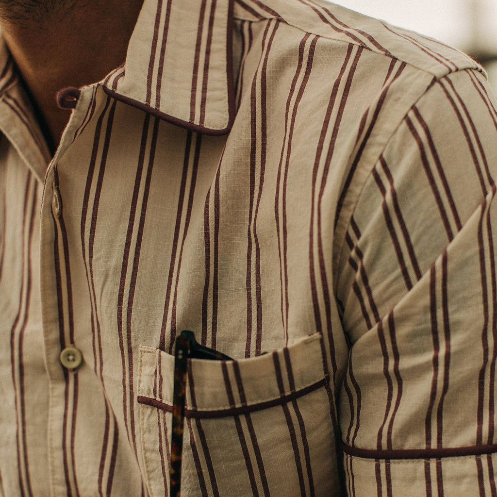 The Tulum in Cranberry Stripe
