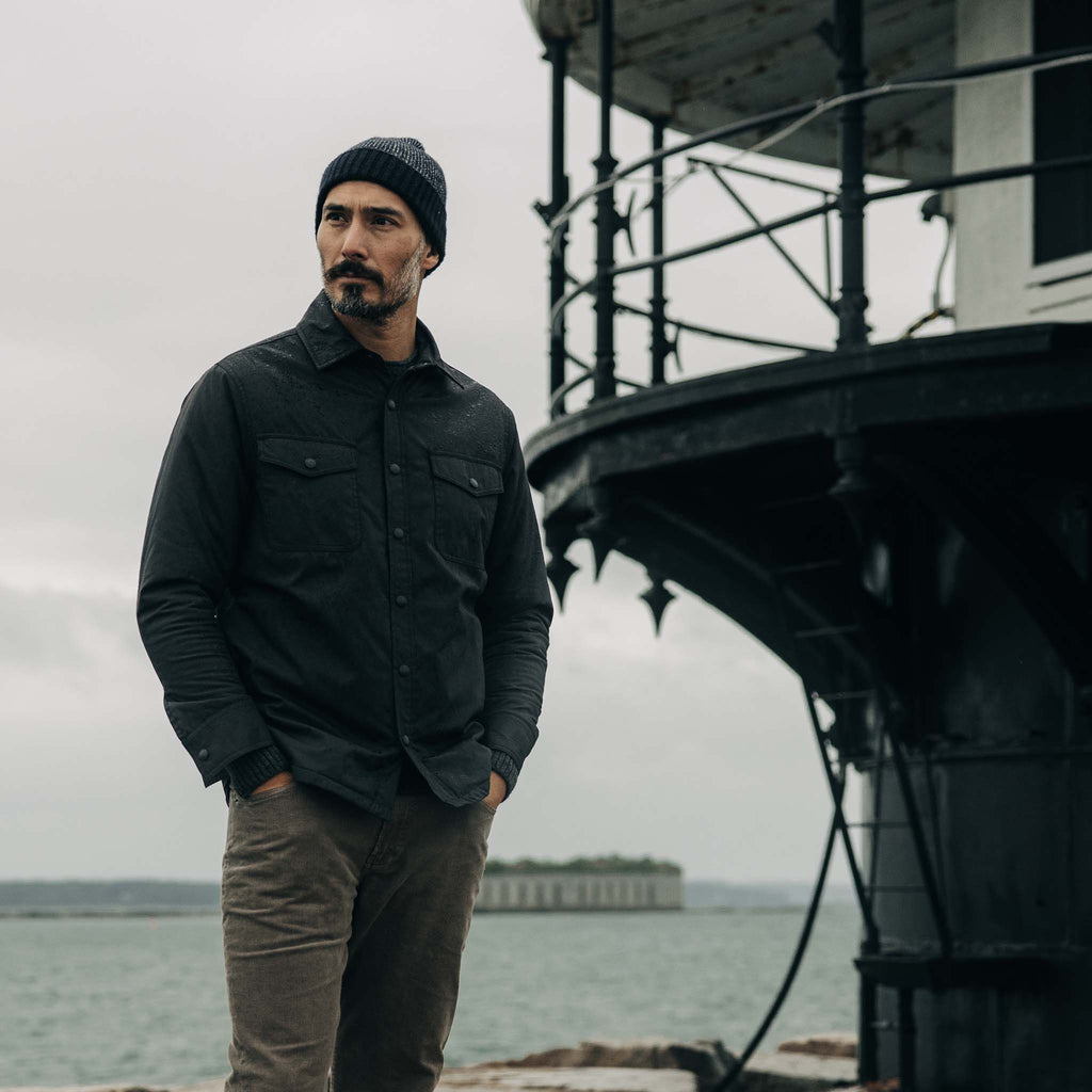 Maritime Shirt Jacket in Coal Q73501