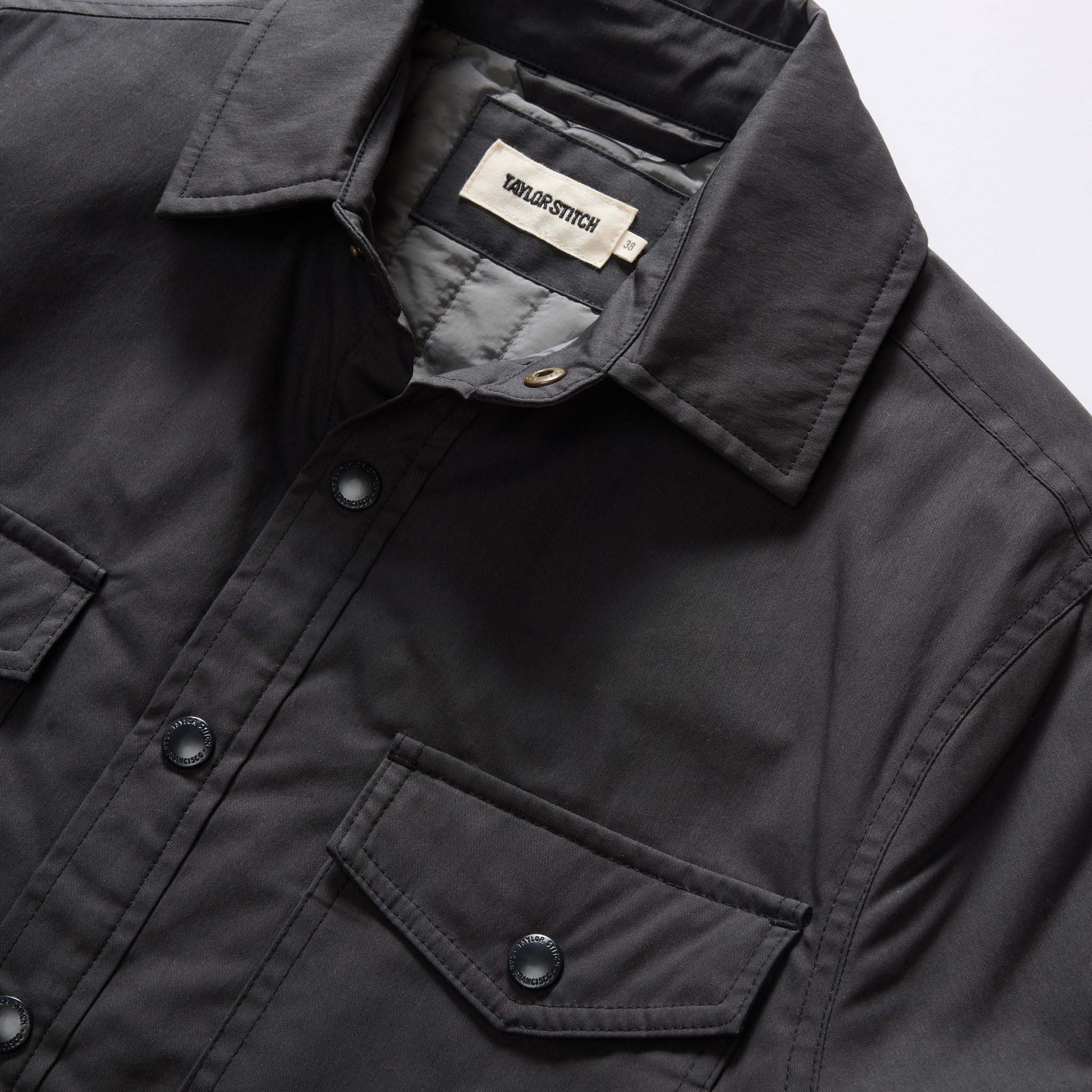 Maritime Shirt Jacket in Coal Q73501