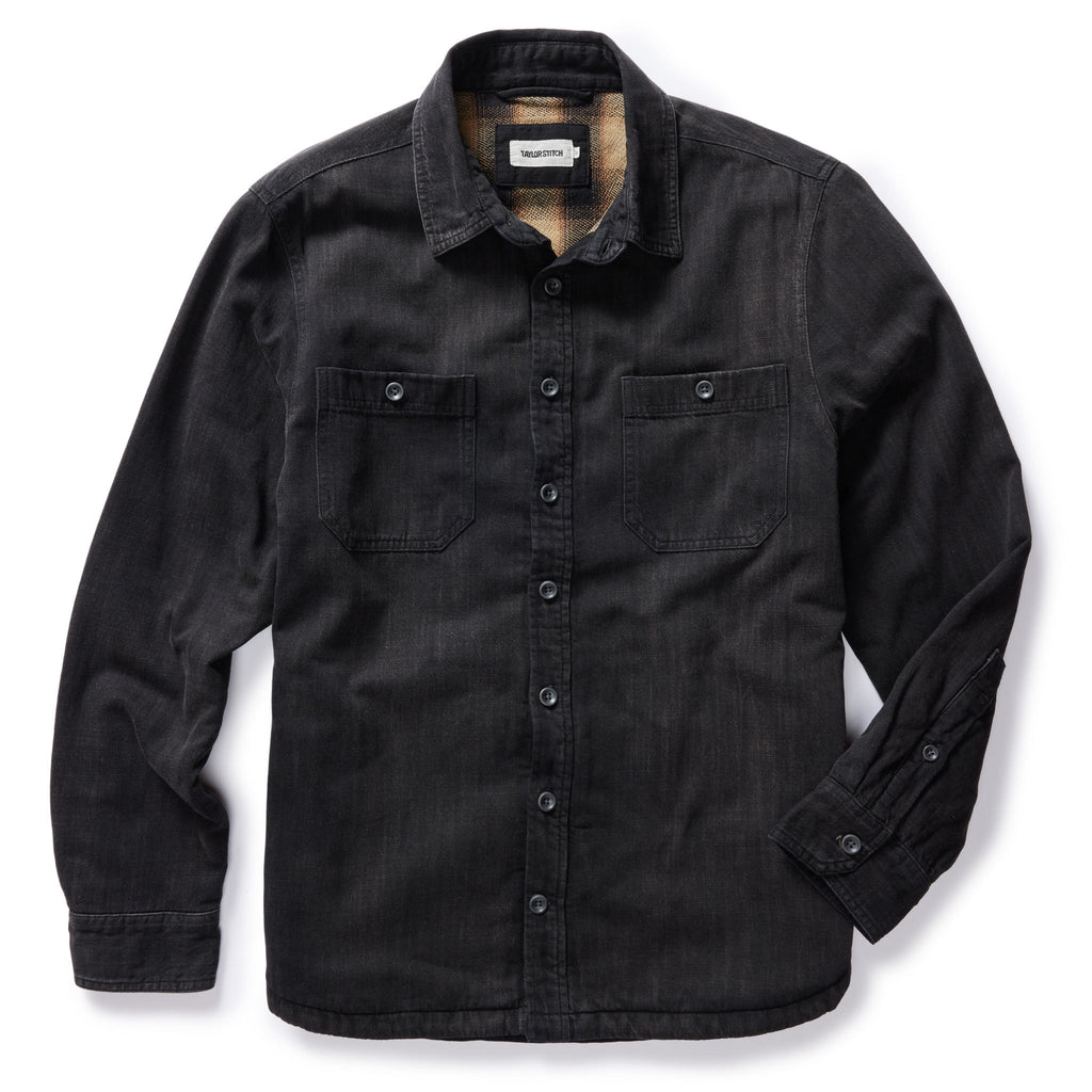 Washed Black Denim Utility Shirt M93970