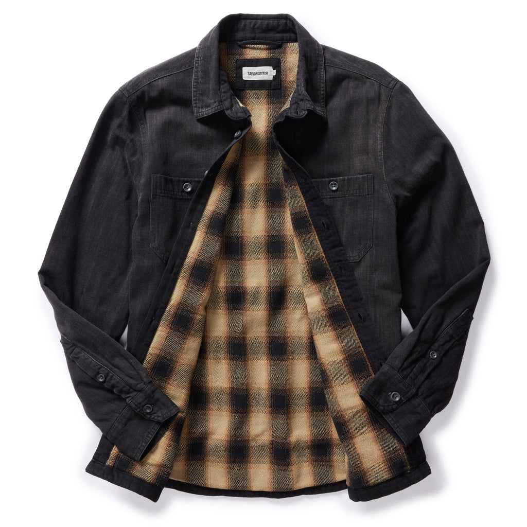 Washed Black Denim Utility Shirt M93970