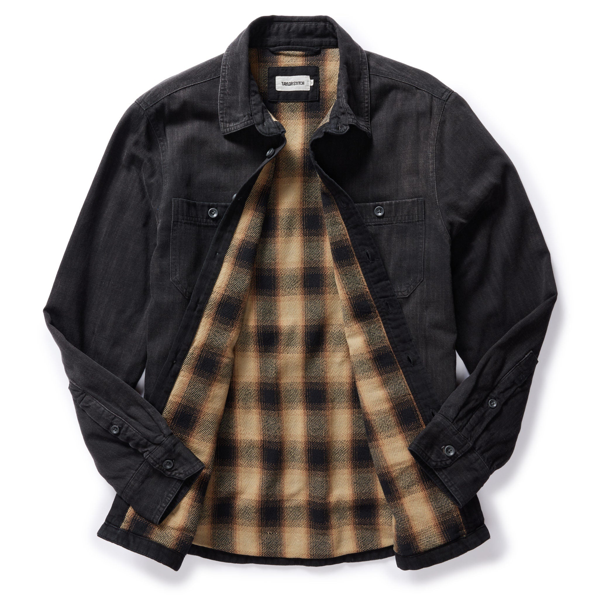 Washed Black Denim Utility Shirt M93970