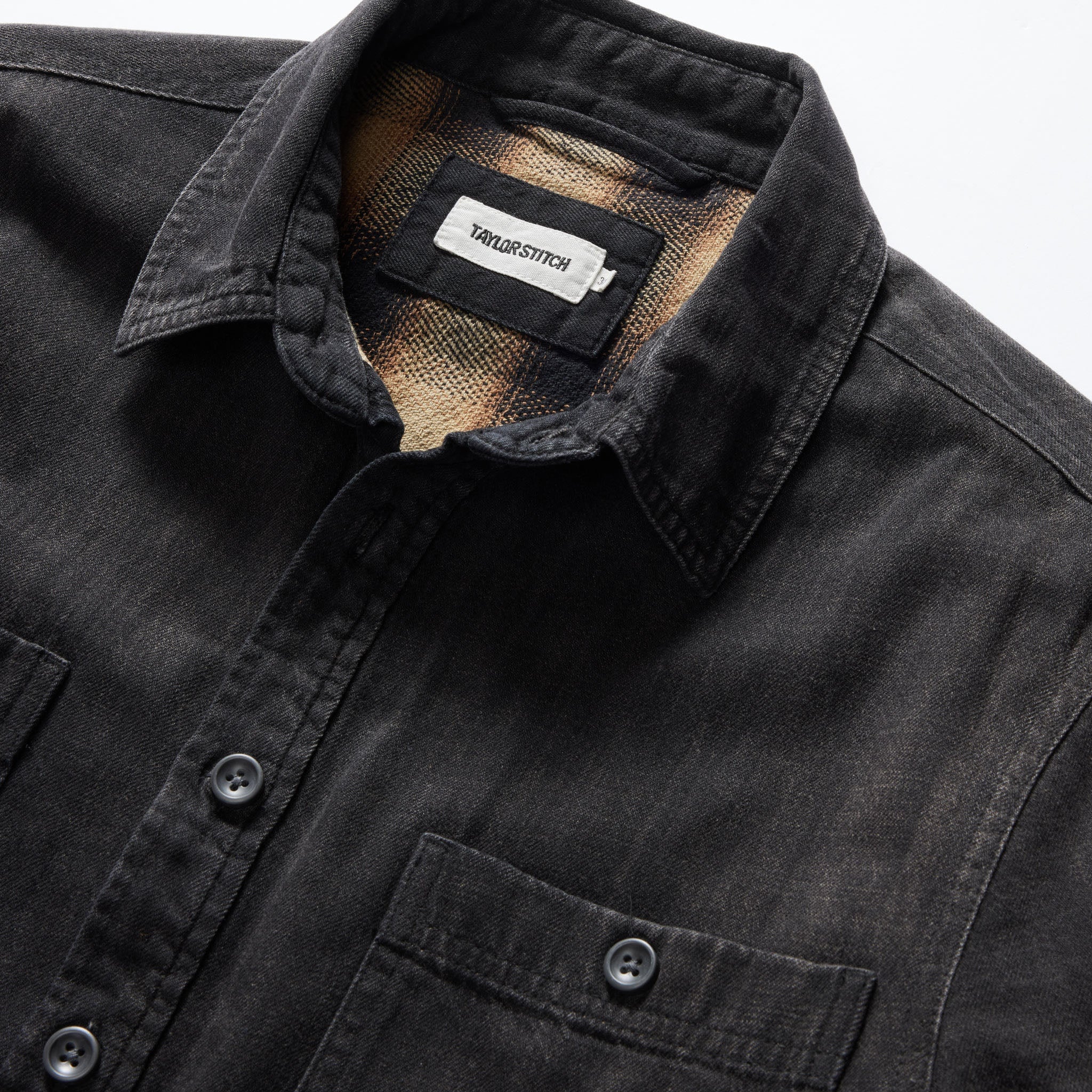 Washed Black Denim Utility Shirt M93970