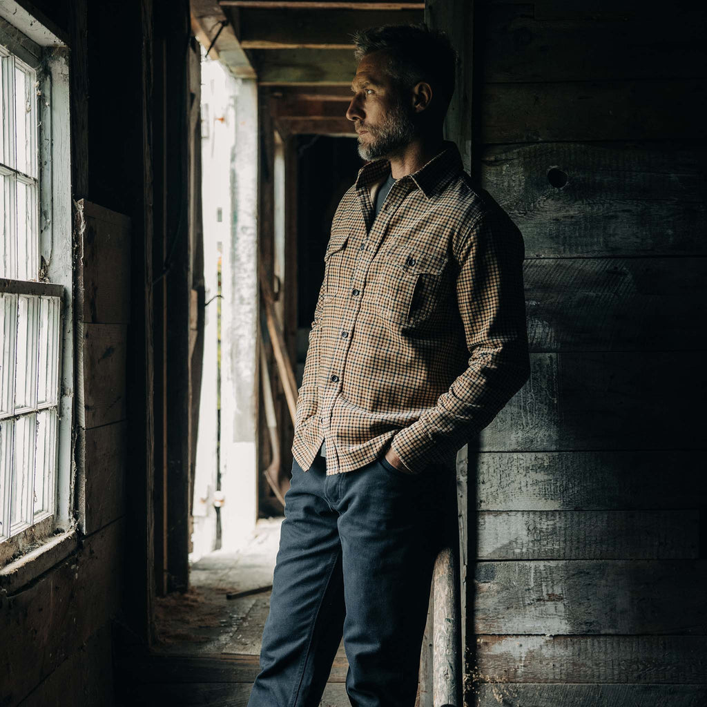 Teak Plaid Cord Shirt L14888