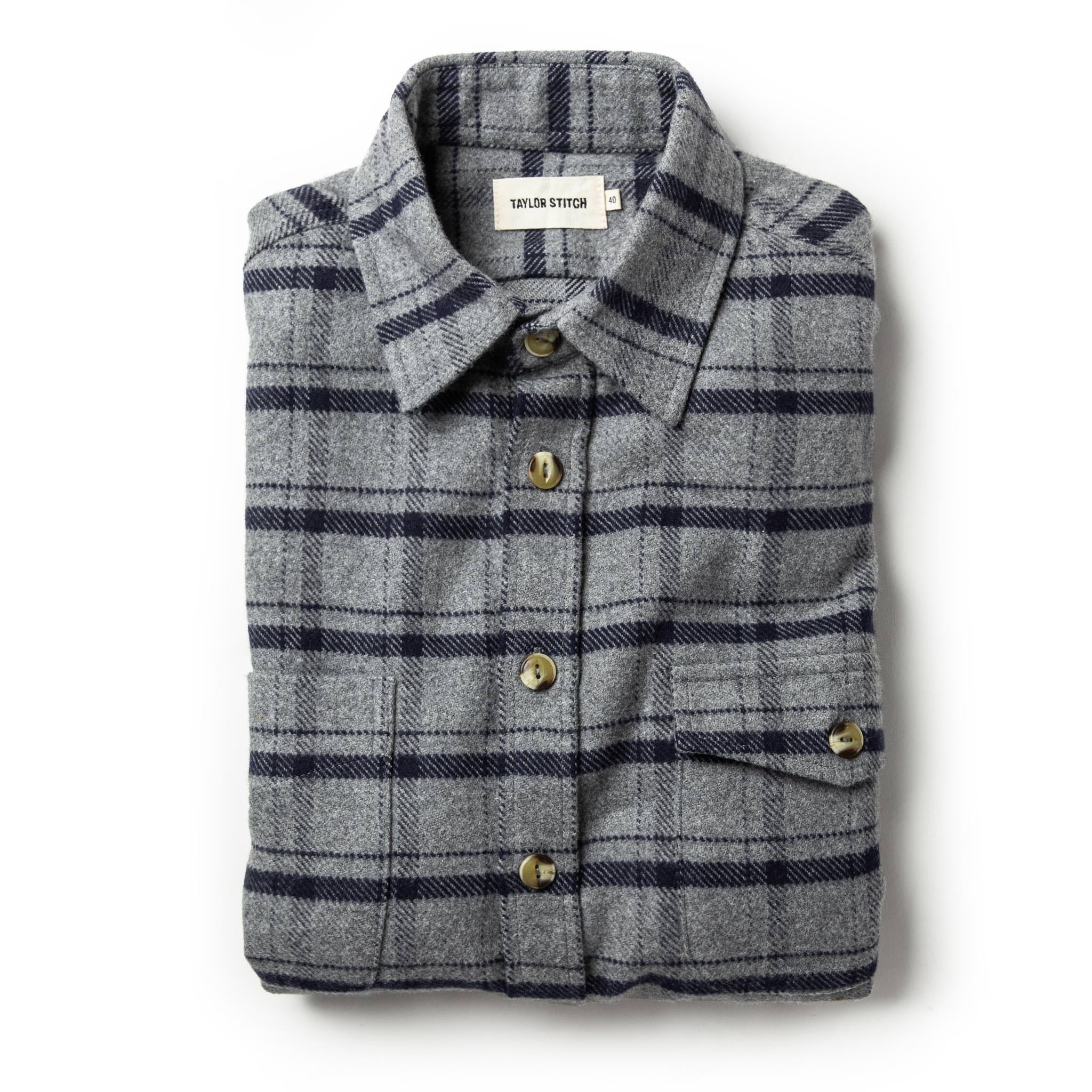 Ash Plaid Crater Shirt C425