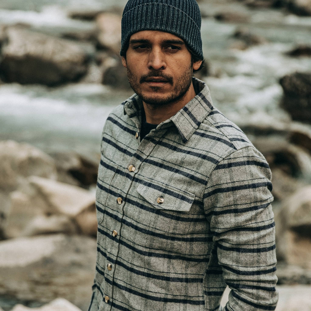 Ash Plaid Crater Shirt C425
