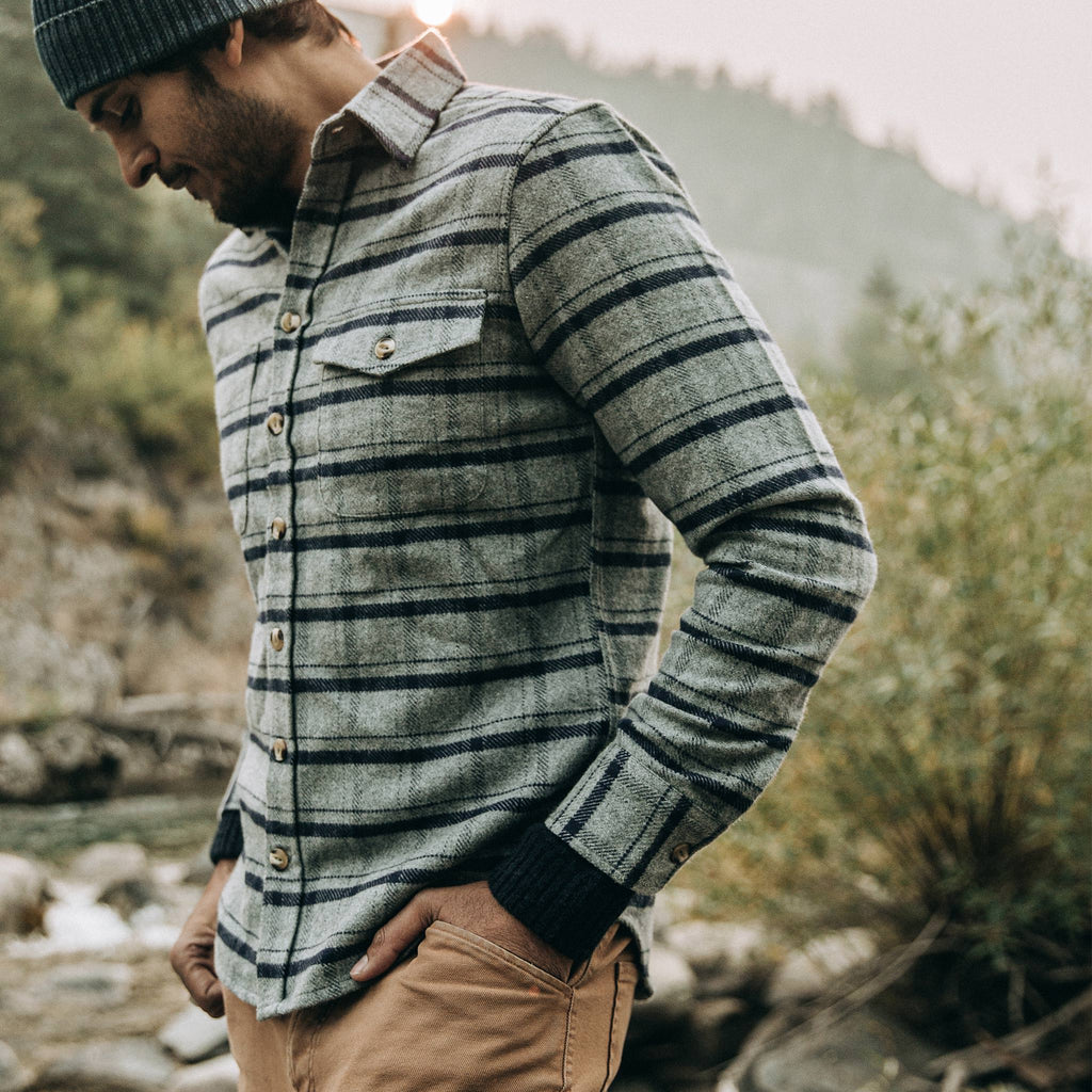 Ash Plaid Crater Shirt C425
