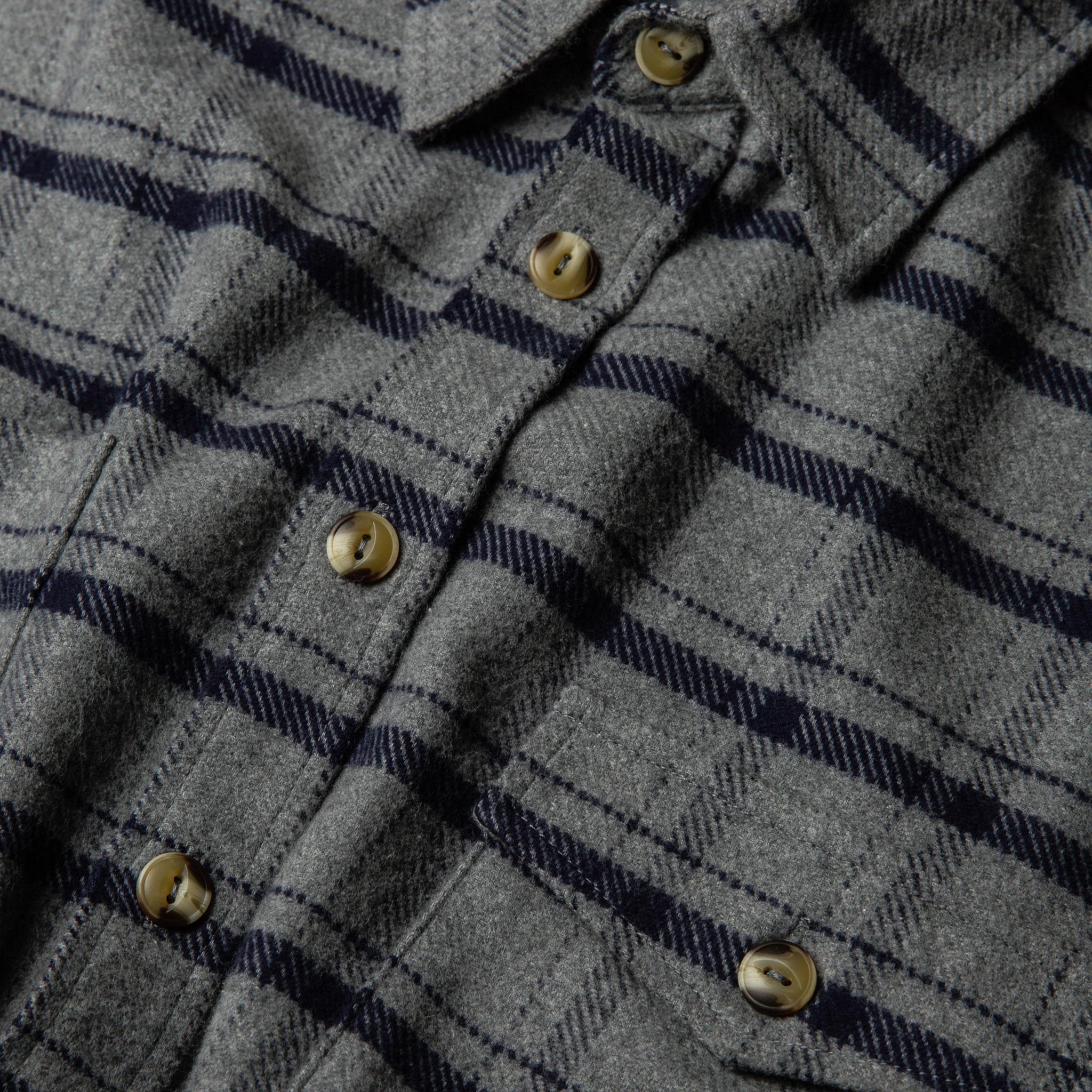 Ash Plaid Crater Shirt C425