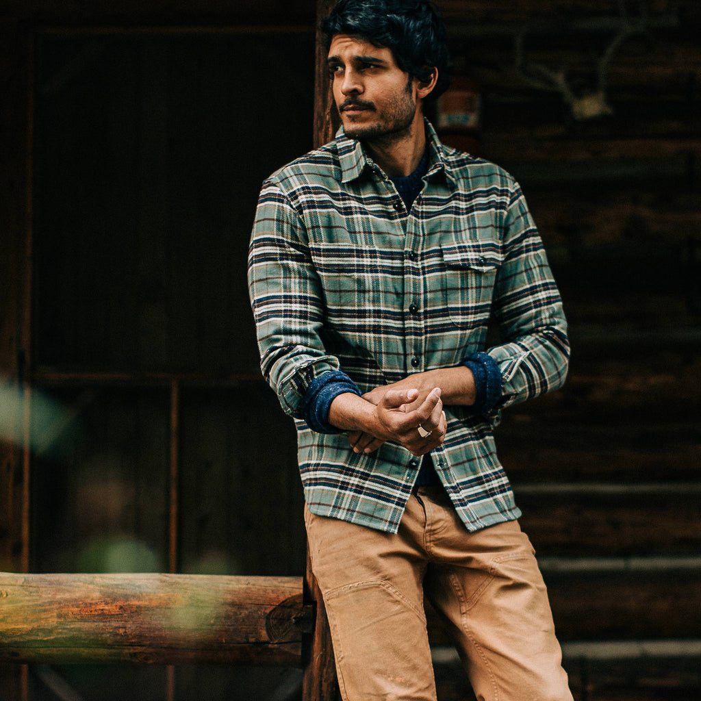 The Crater Shirt in Blue Plaid