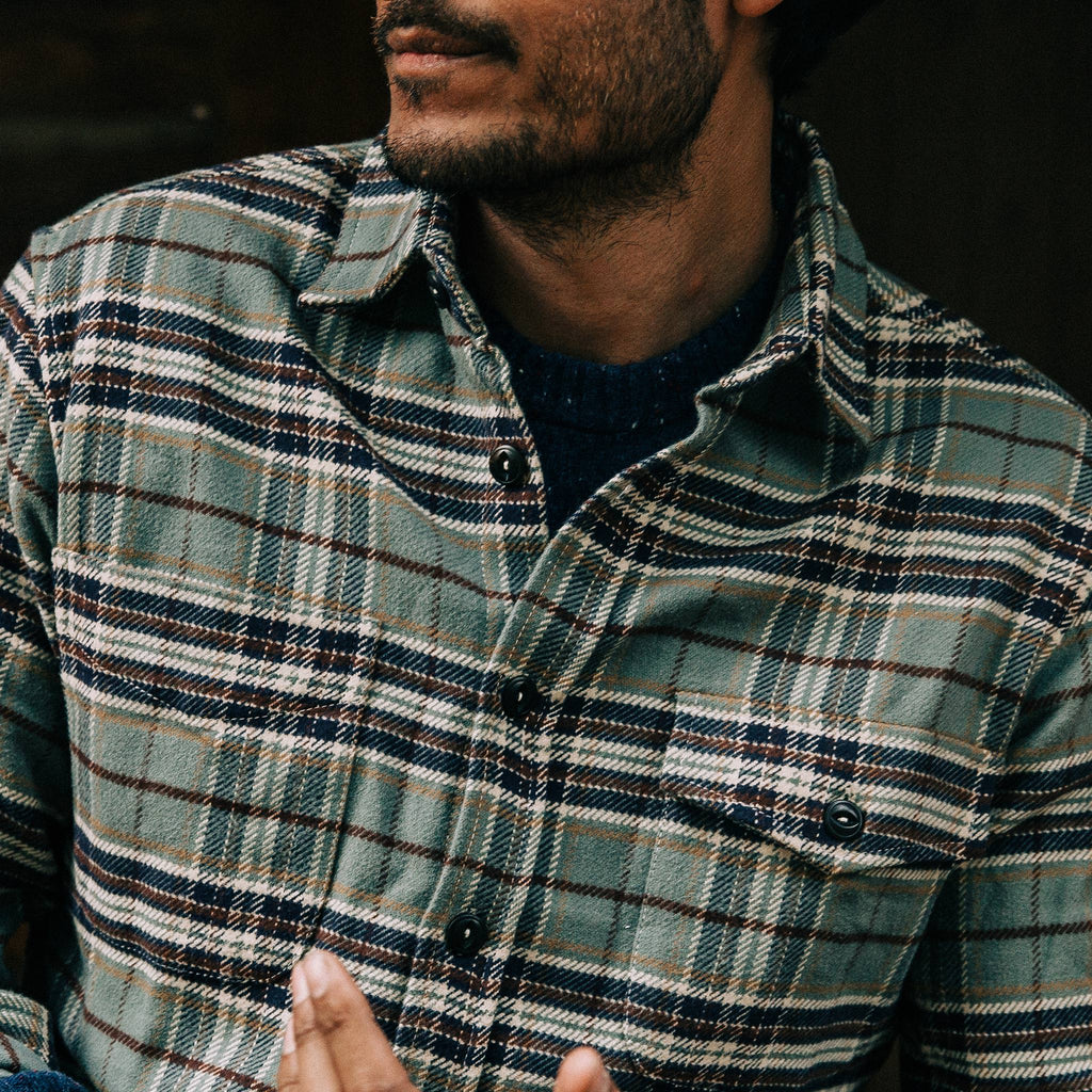 The Crater Shirt in Blue Plaid