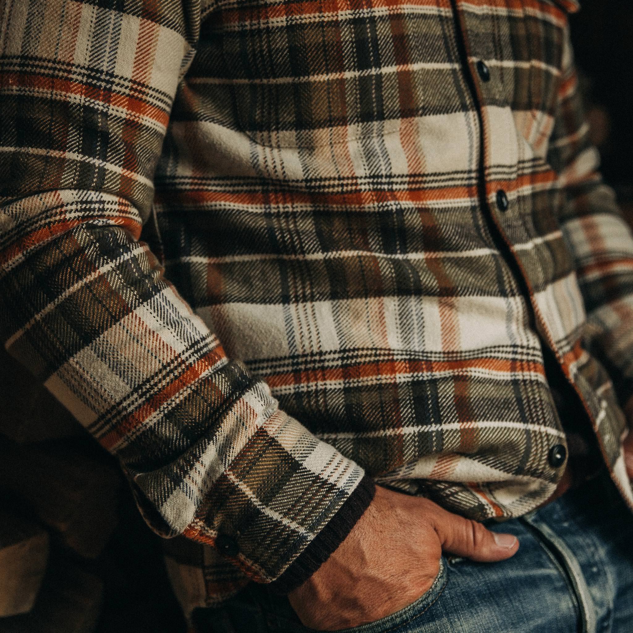 The Crater Shirt in Tan Plaid