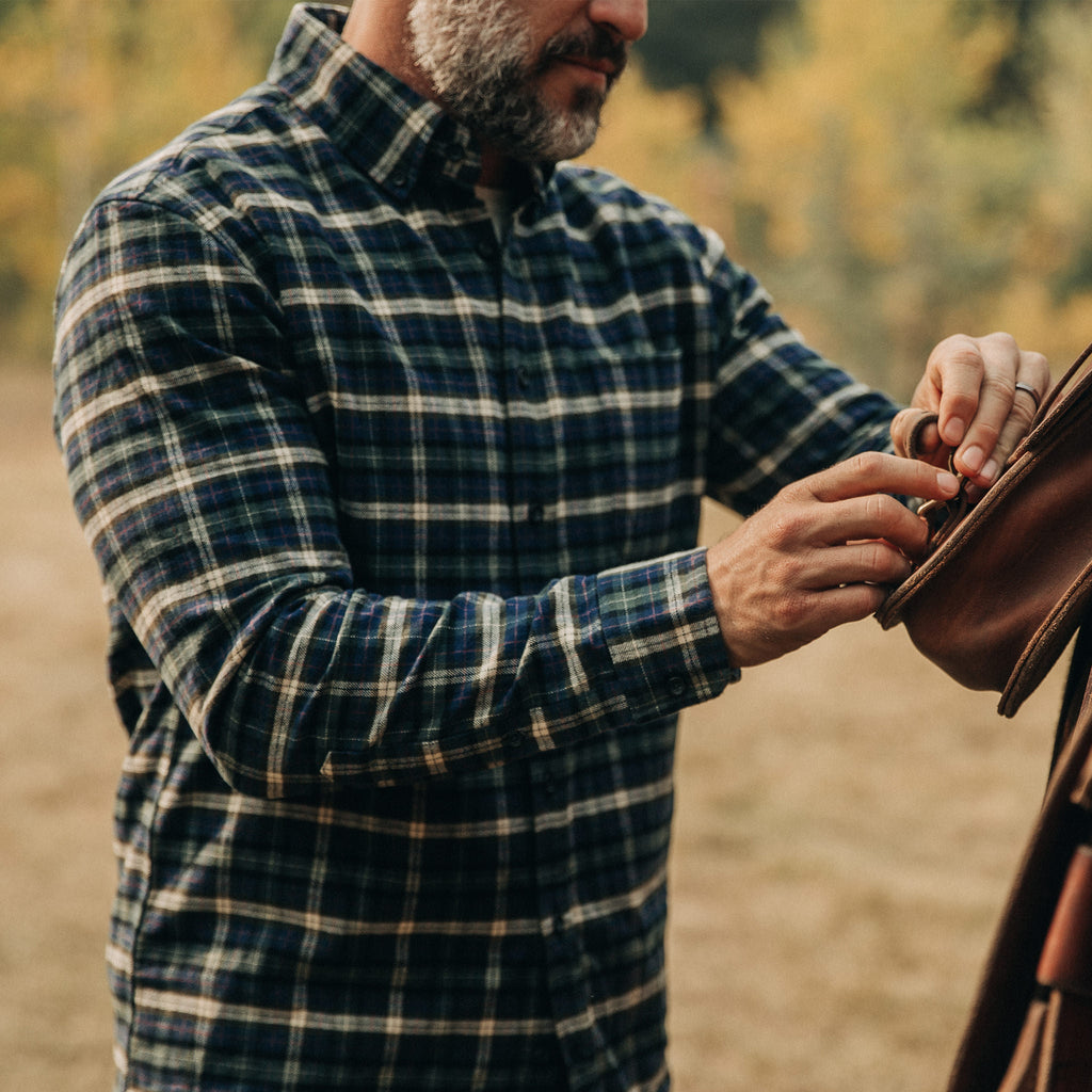 The Jack in Brushed Green Plaid