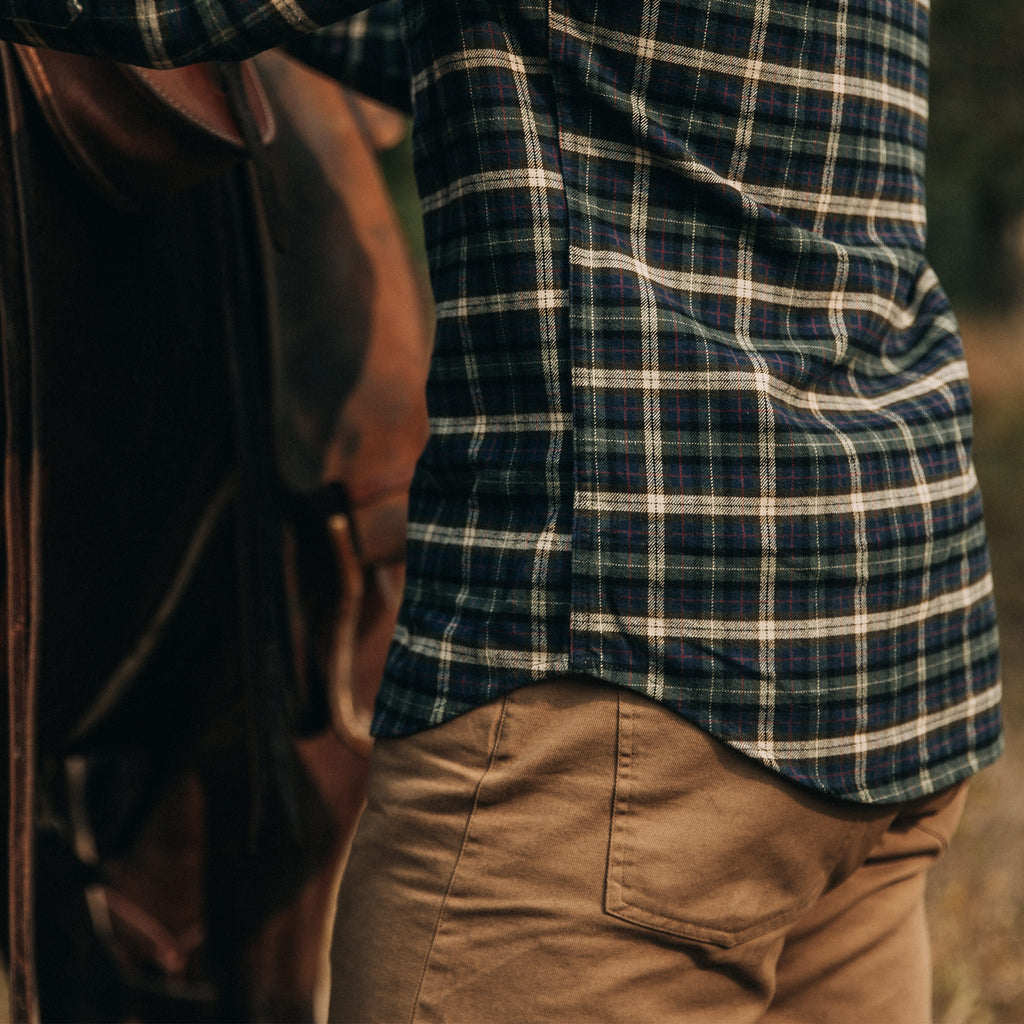 The Jack in Brushed Green Plaid