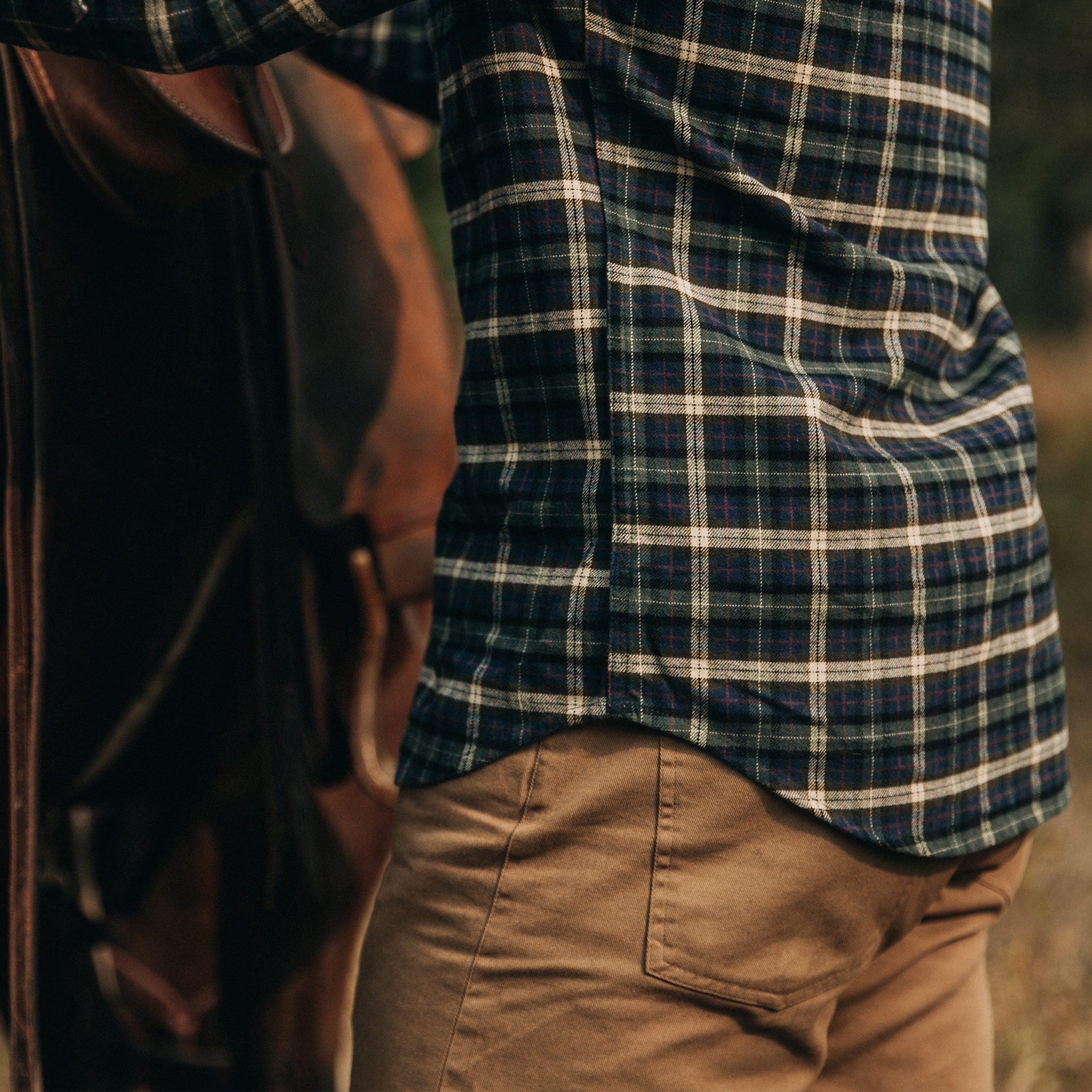 The Jack in Brushed Green Plaid