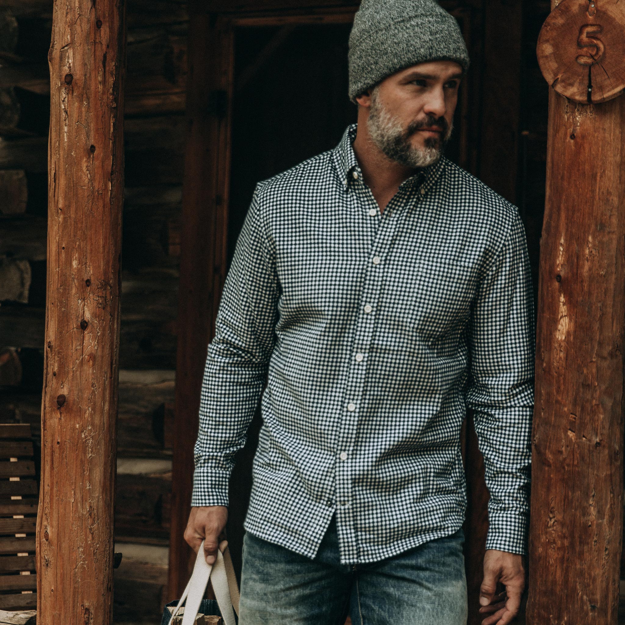 Brushed Navy Gingham Jack W778087
