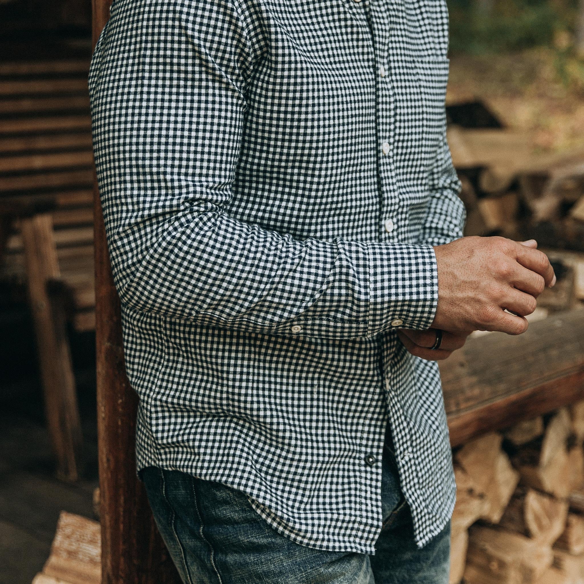 Brushed Navy Gingham Jack W778087