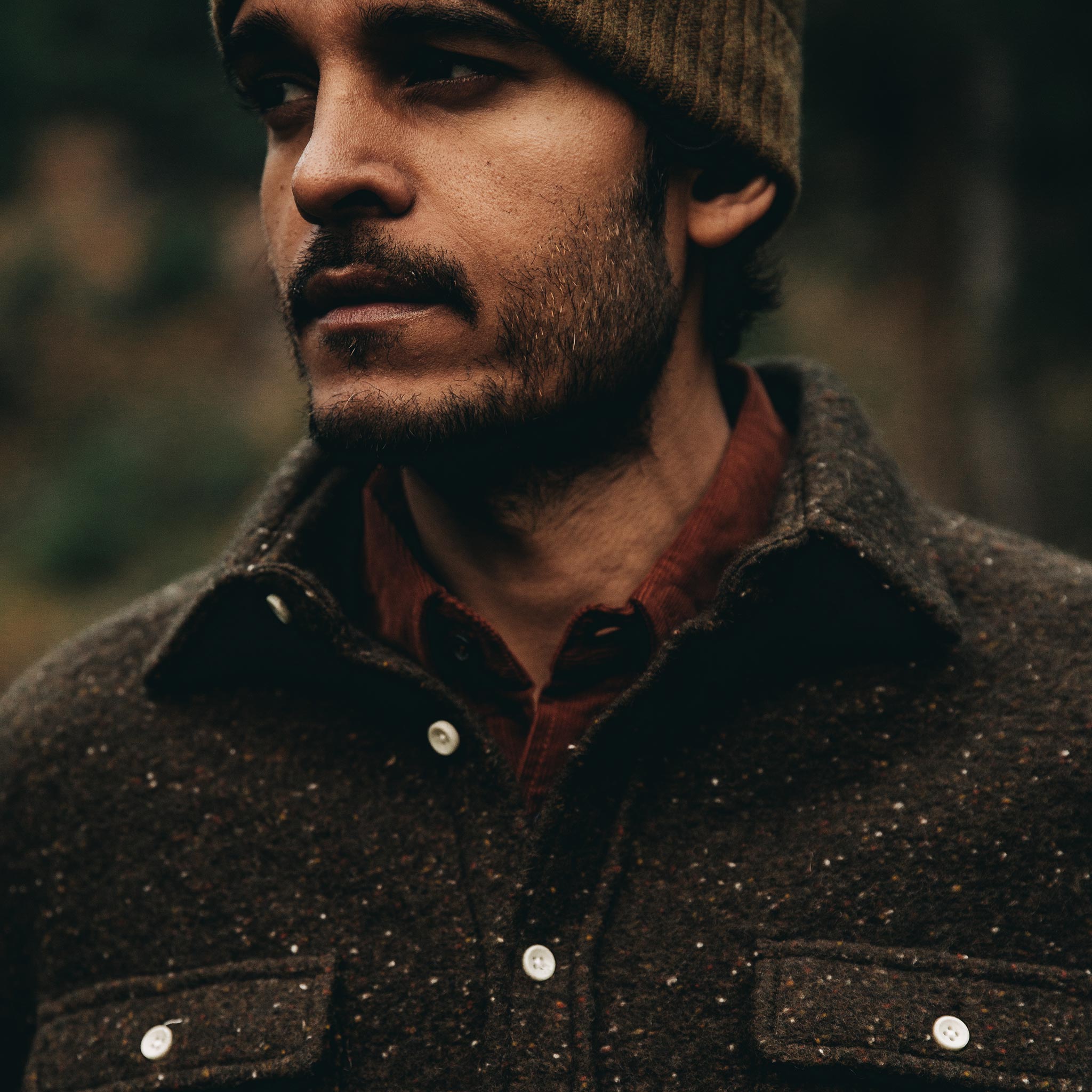 The Leeward Shirt in Olive Donegal