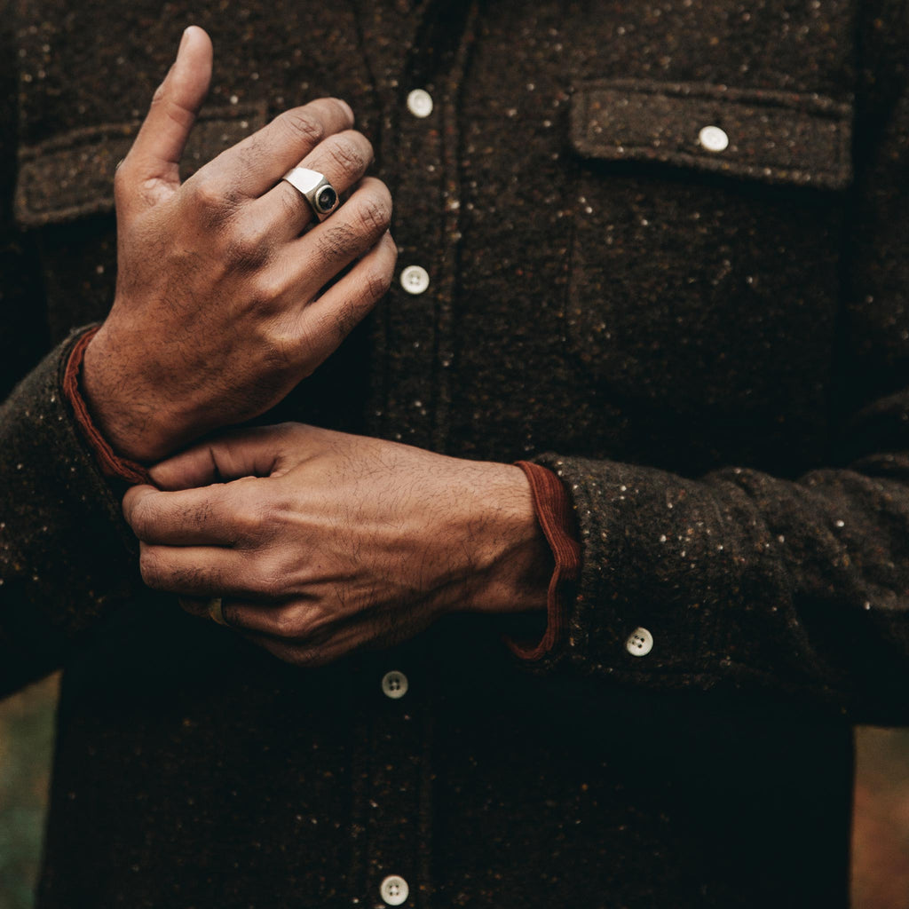The Leeward Shirt in Olive Donegal