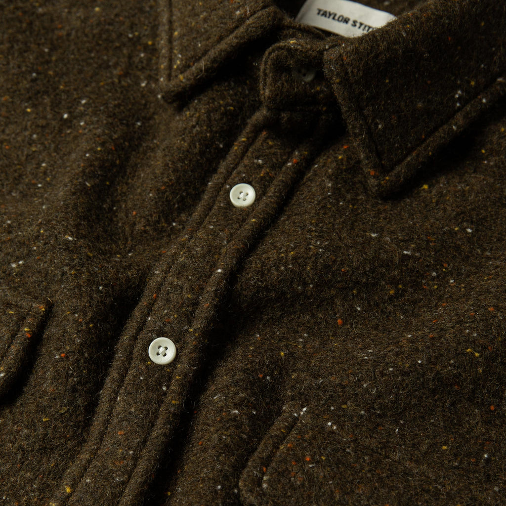 The Leeward Shirt in Olive Donegal