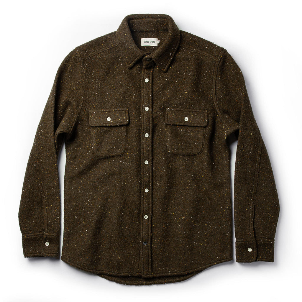 The Leeward Shirt in Olive Donegal