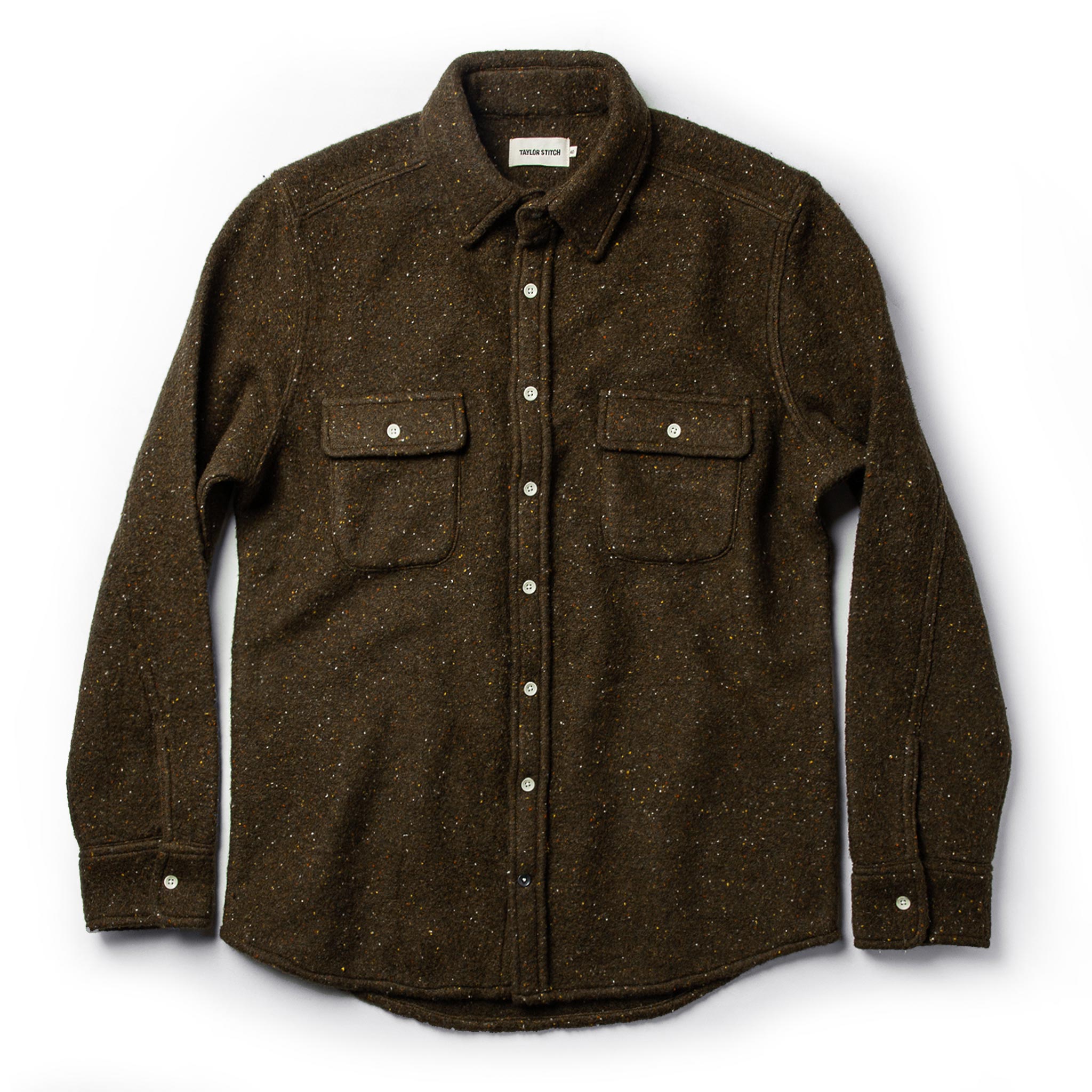 The Leeward Shirt in Olive Donegal