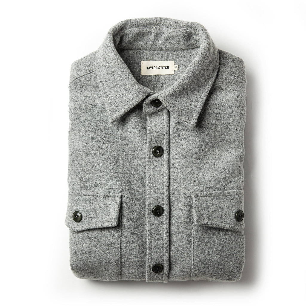 Shirt Jacket in Ash Donegal S6501