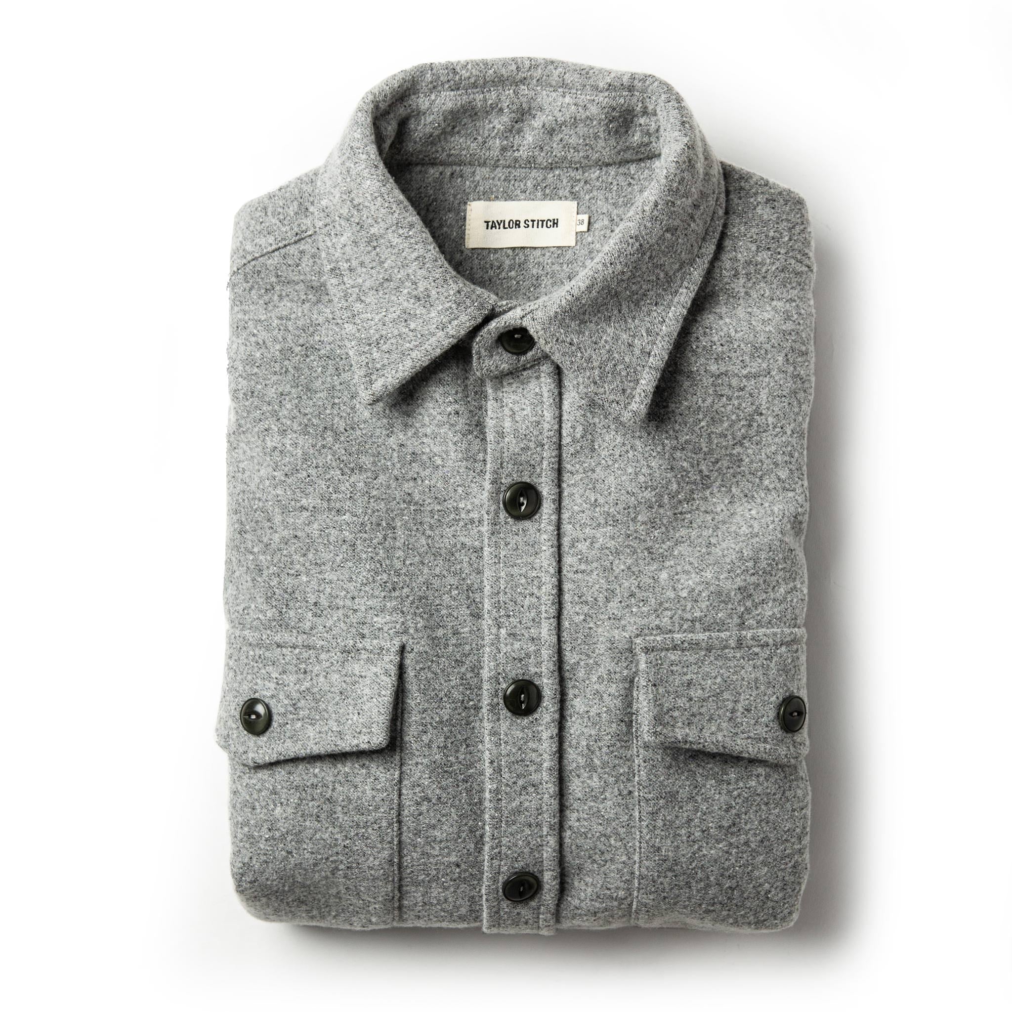 Shirt Jacket in Ash Donegal S6501