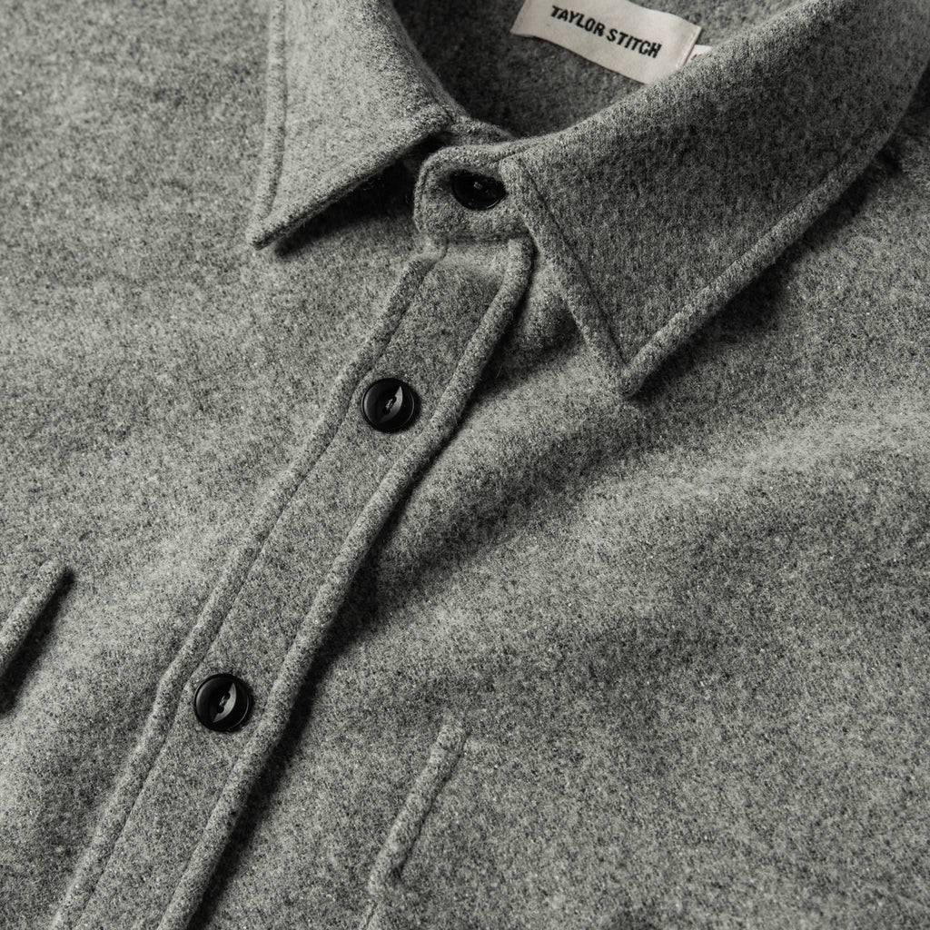 Shirt Jacket in Ash Donegal S6501