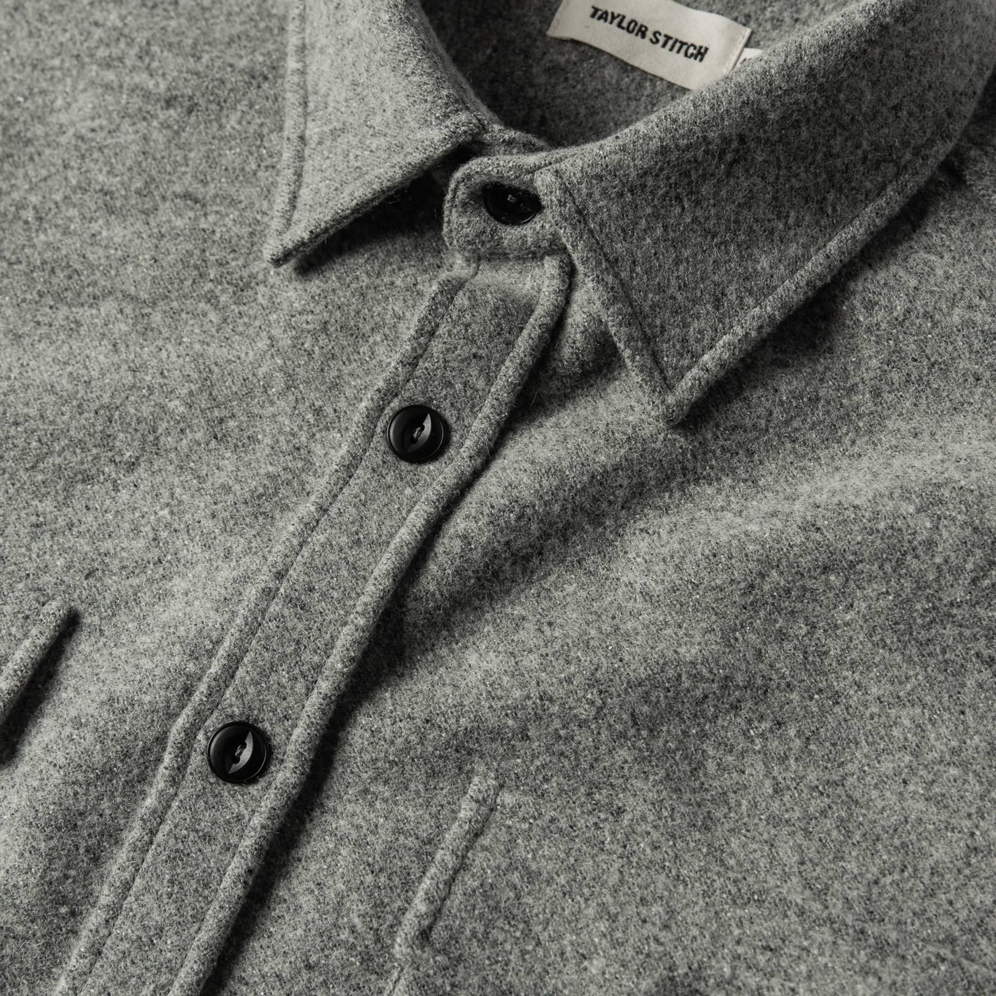 Shirt Jacket in Ash Donegal S6501