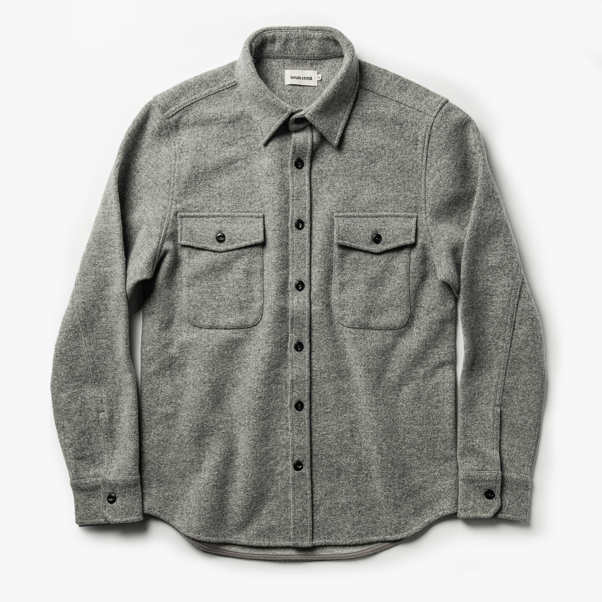 Shirt Jacket in Ash Donegal S6501