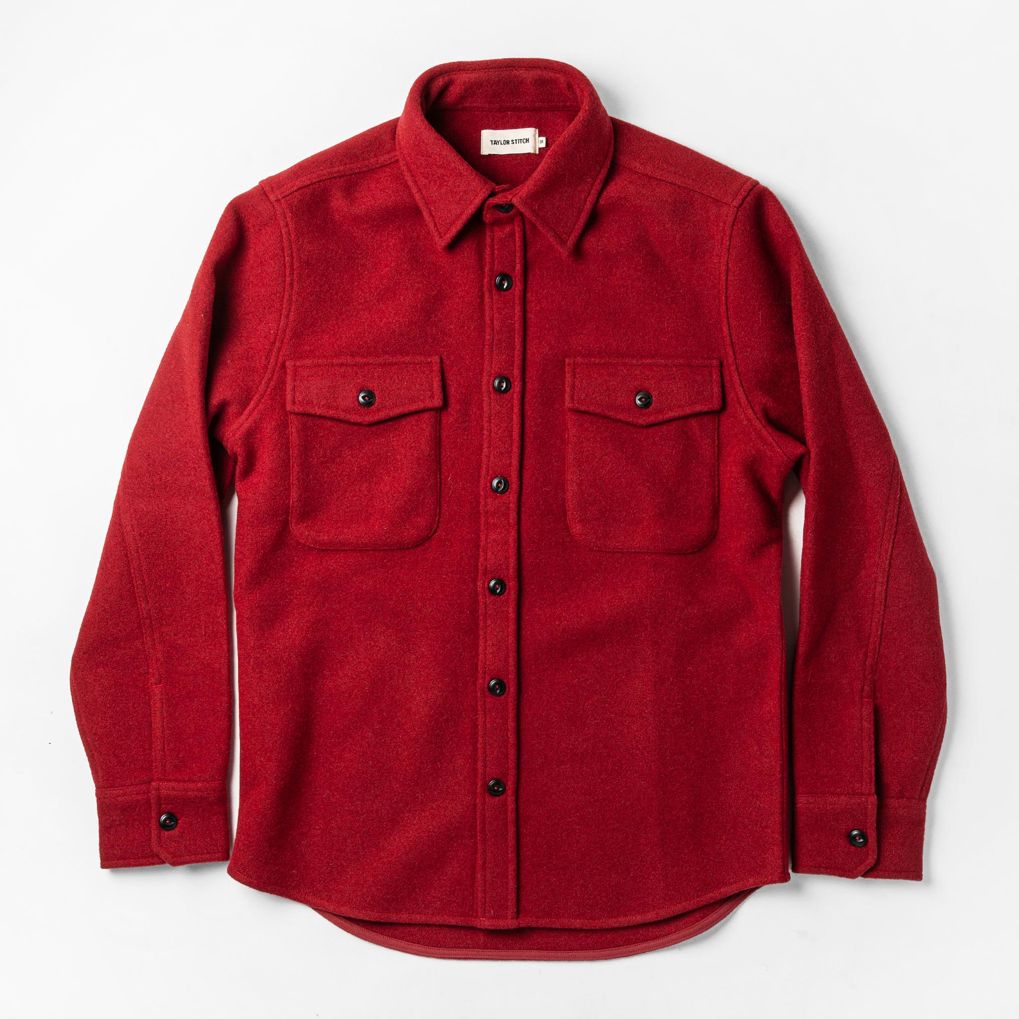 The Maritime Shirt Jacket in Clifford Red