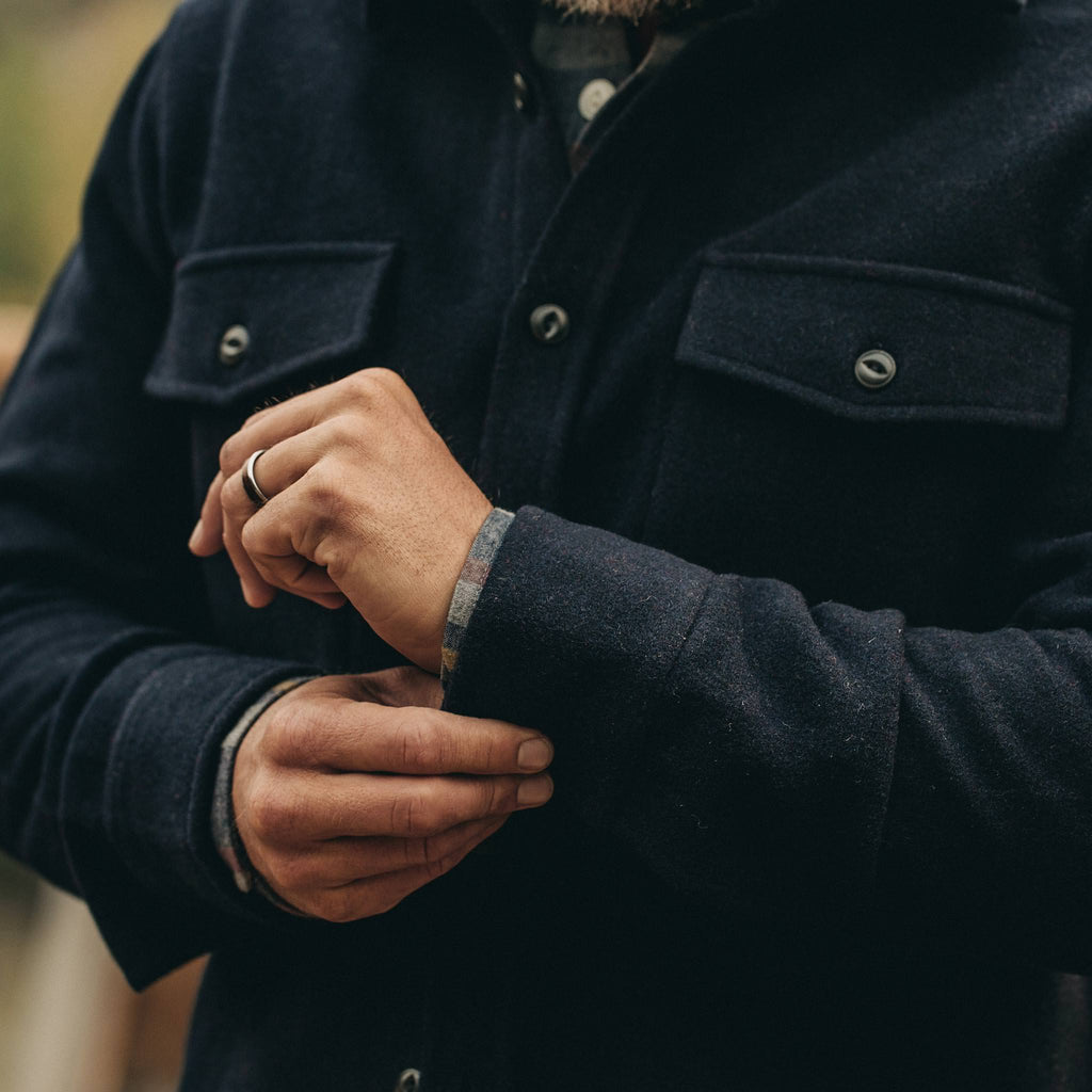 The Maritime Shirt Jacket in Deep Navy