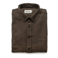 Jacket in Olive Brushed Organic Cotton H343