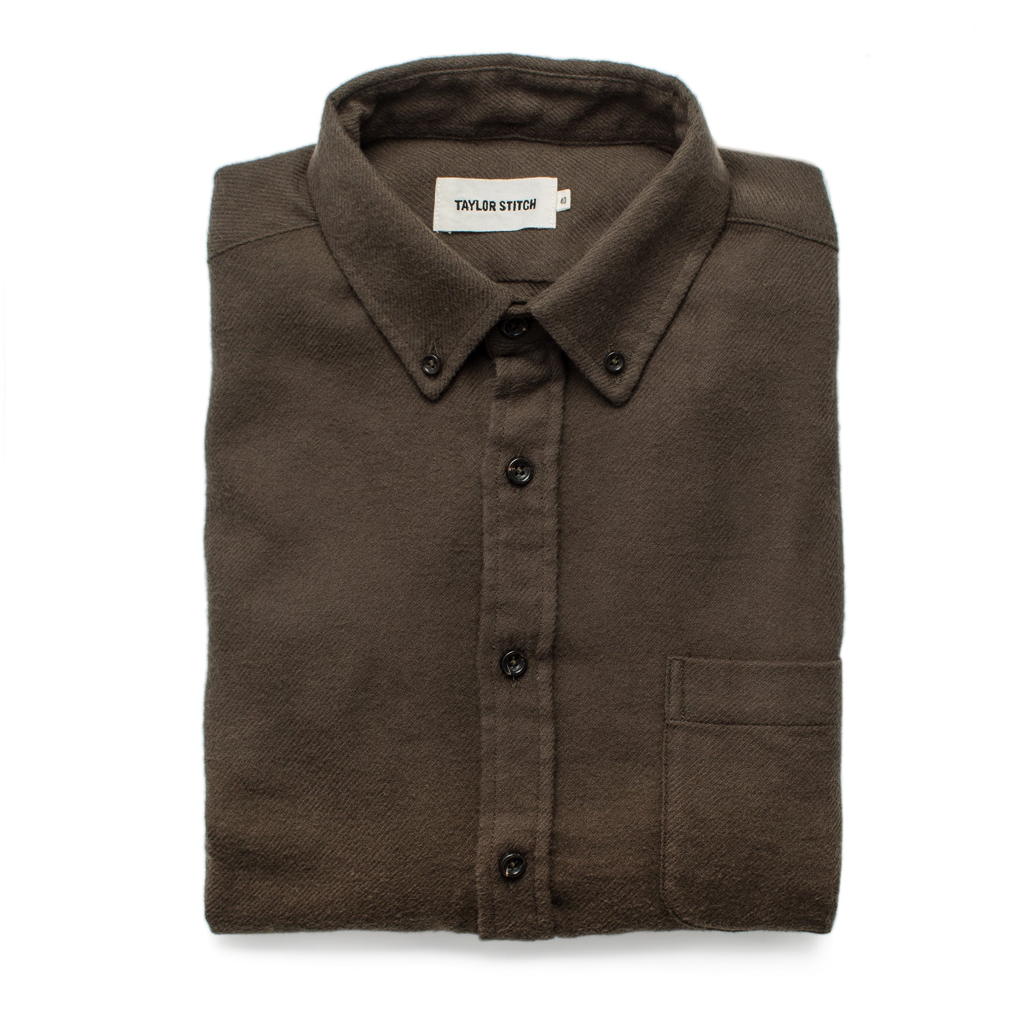 Jacket in Olive Brushed Organic Cotton H343