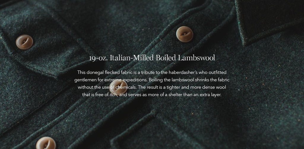 Moss Donegal Wool Shirt Jacket Z918922